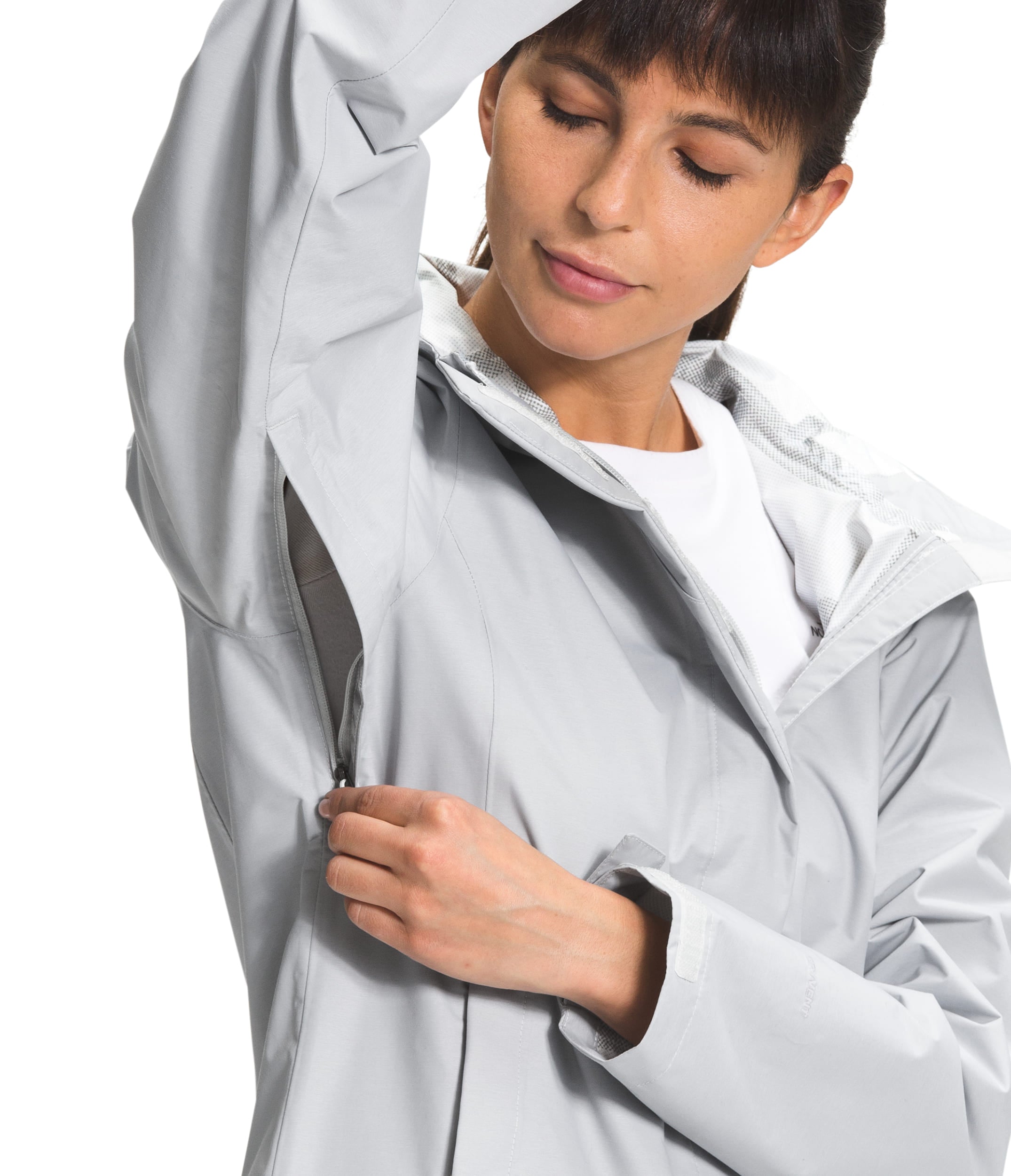 Chompa Venture 2 Impermeable Gris Mujer The North Face