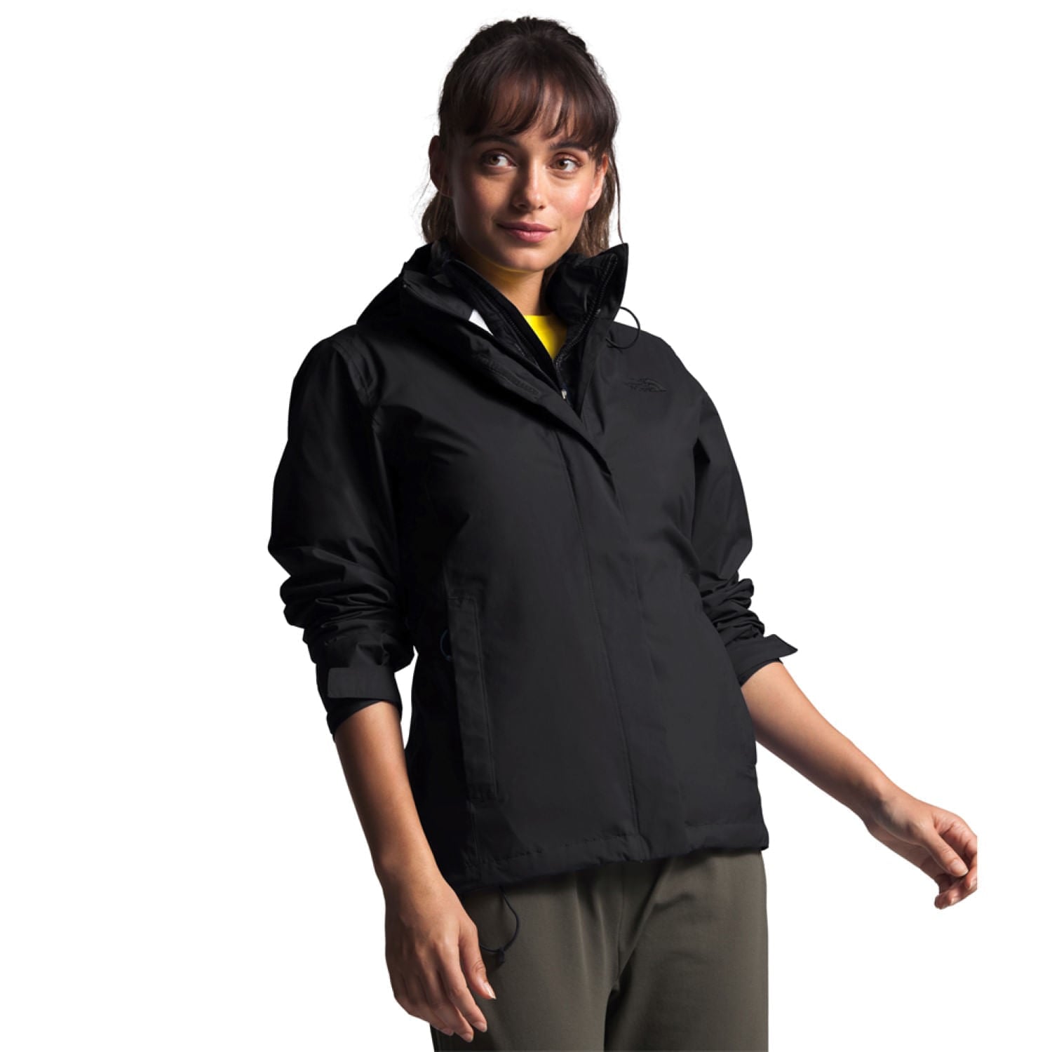 Chompa Venture 2 Impermeable Negra Mujer The North Face - imagen 1