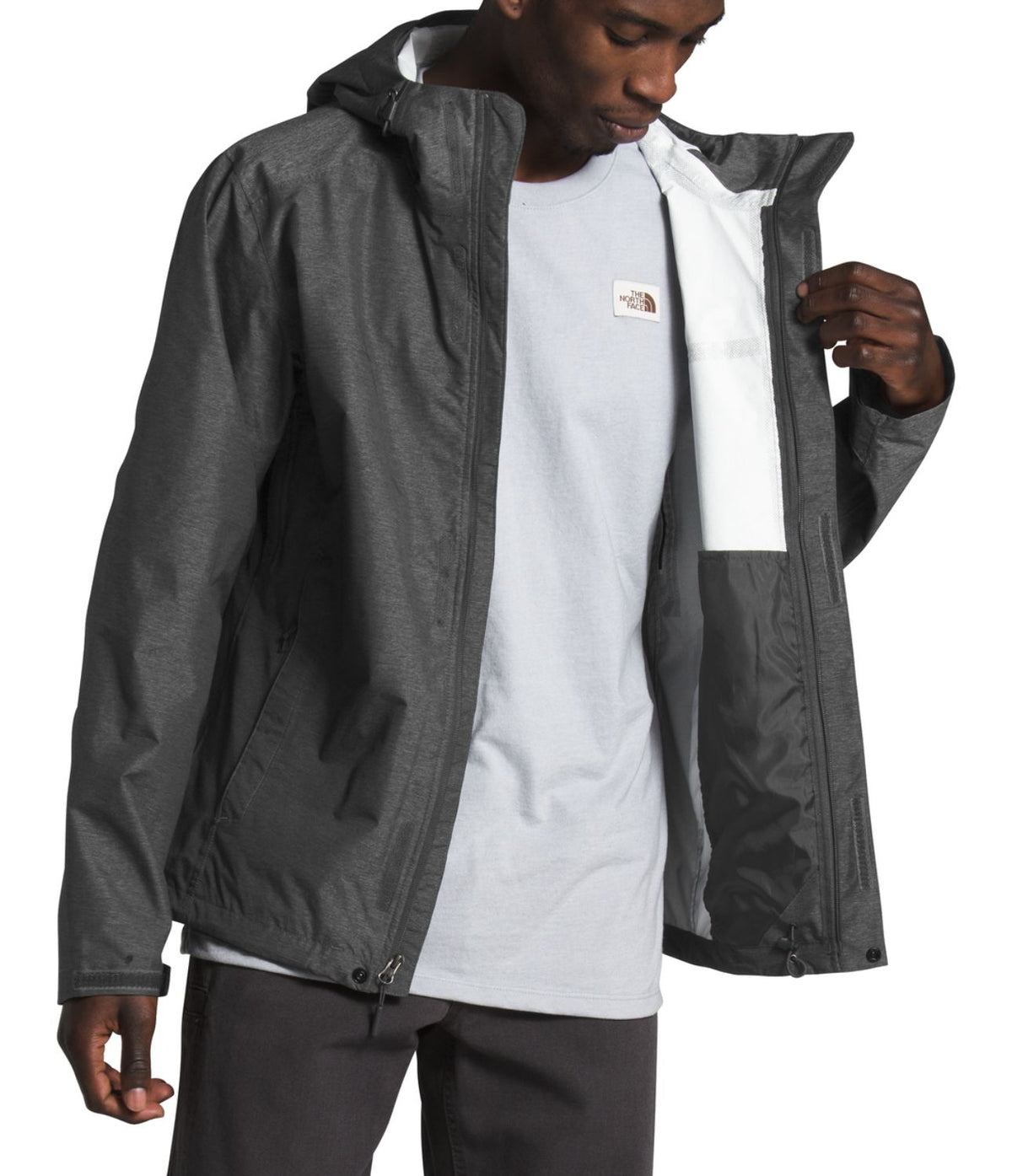 Chompa Venture 2 Impermeable Gris Hombre The North Face