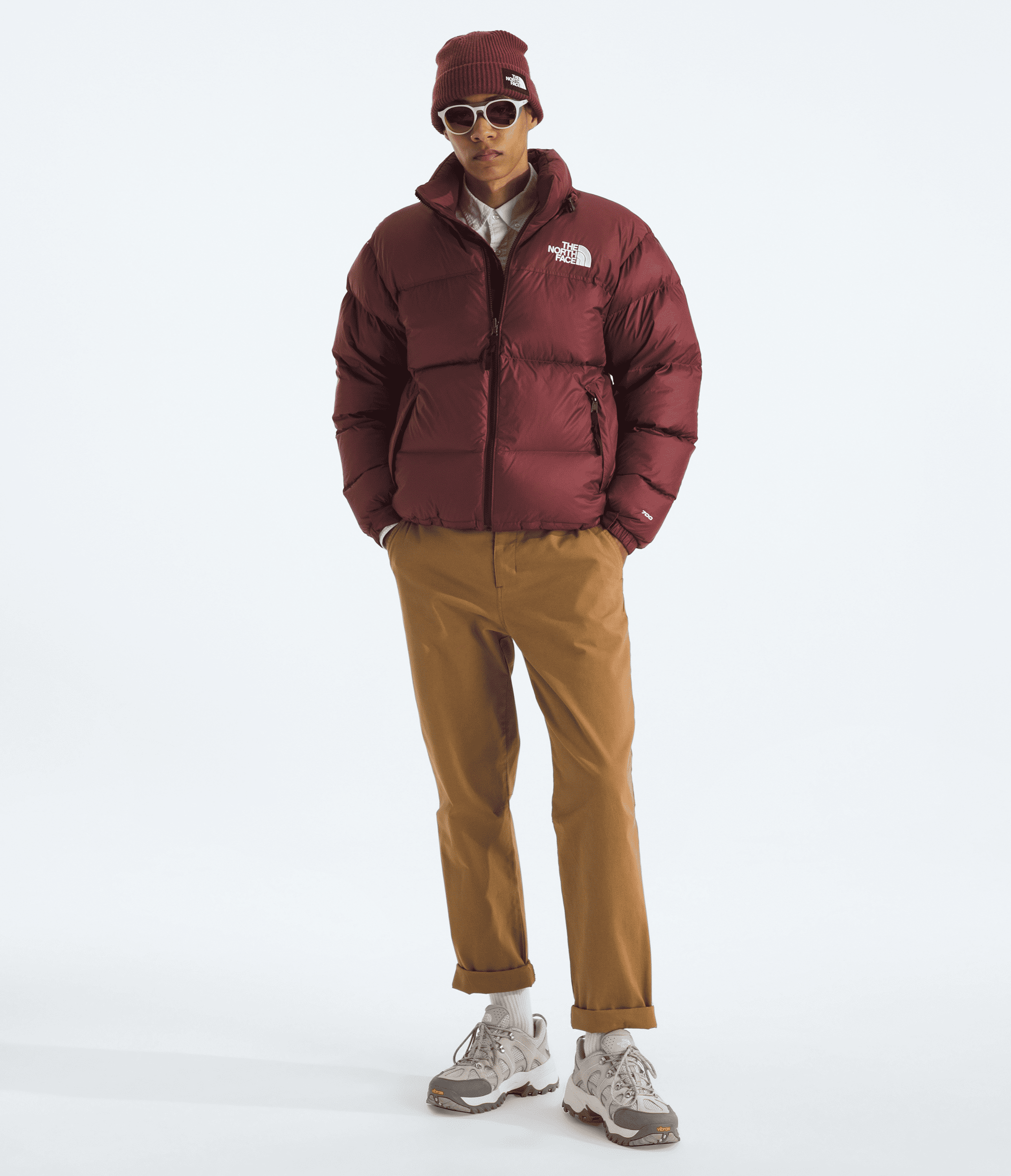 Chompa 1996 Retro Nuptse Jacket Vinotinto Hombre The North Face