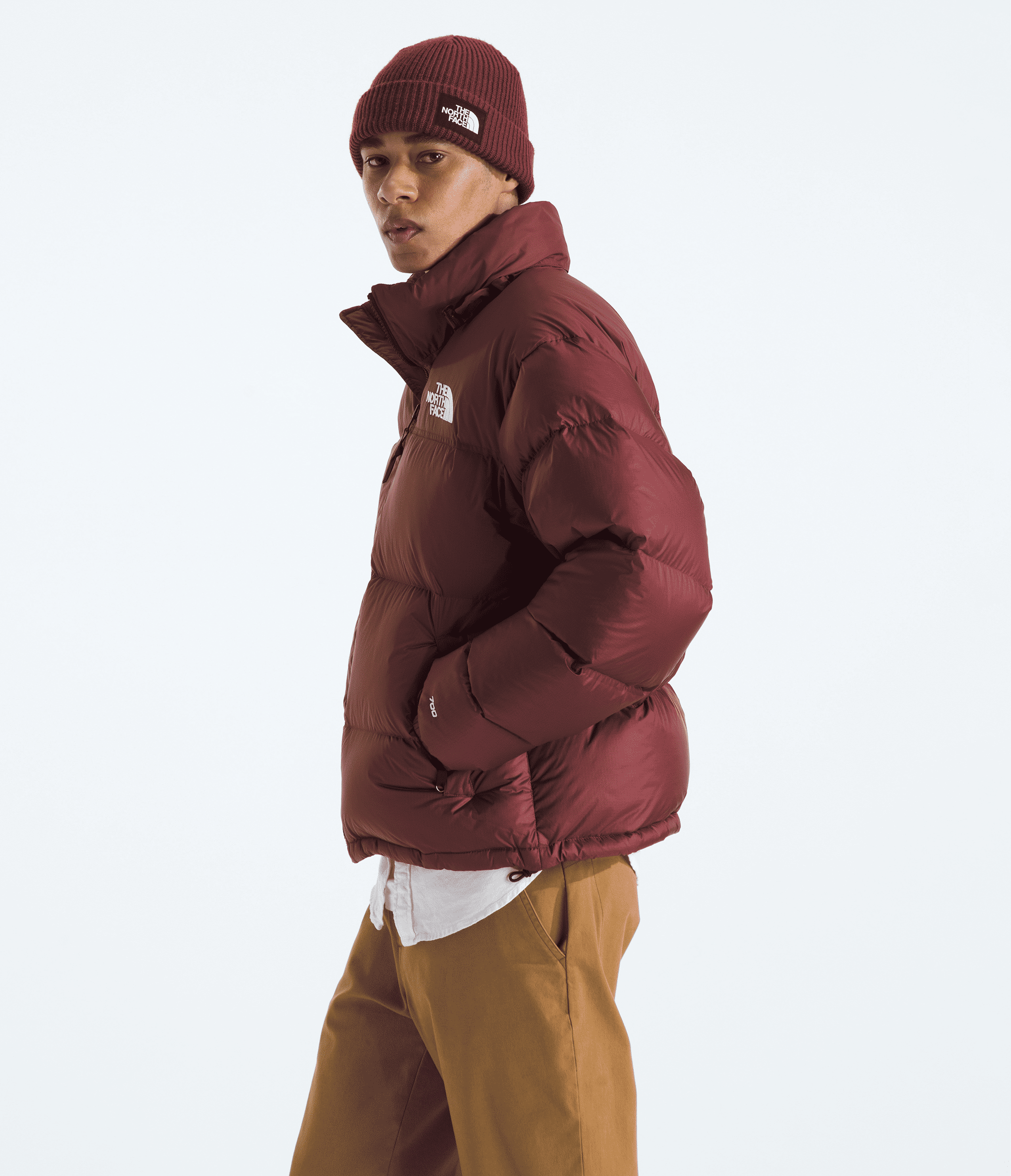 Chompa 1996 Retro Nuptse Jacket Vinotinto Hombre The North Face