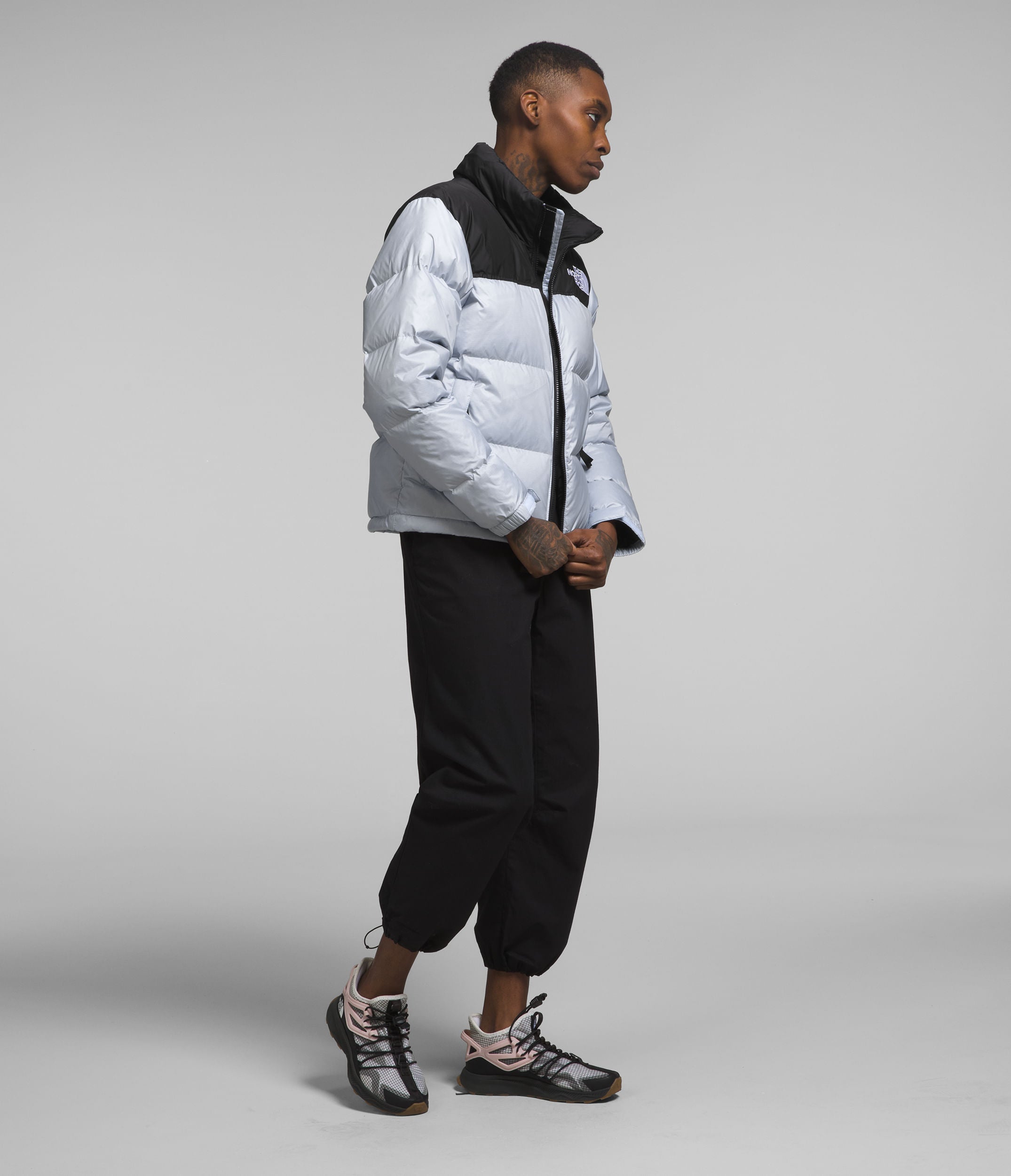 Chompa 1996 Retro Nuptse Térmica Gris Mujer The North Face