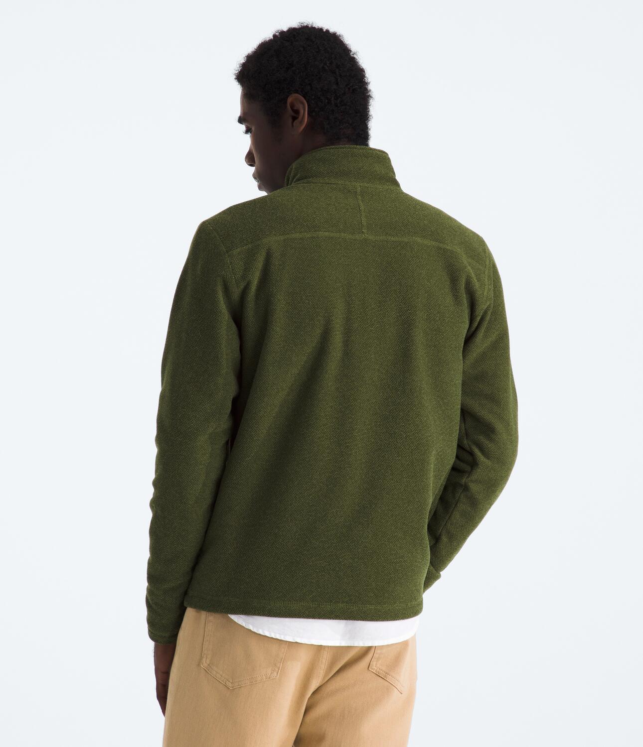 Chompa Polar Textured Cap Rock 1/4 Zip Verde Hombre The North Face