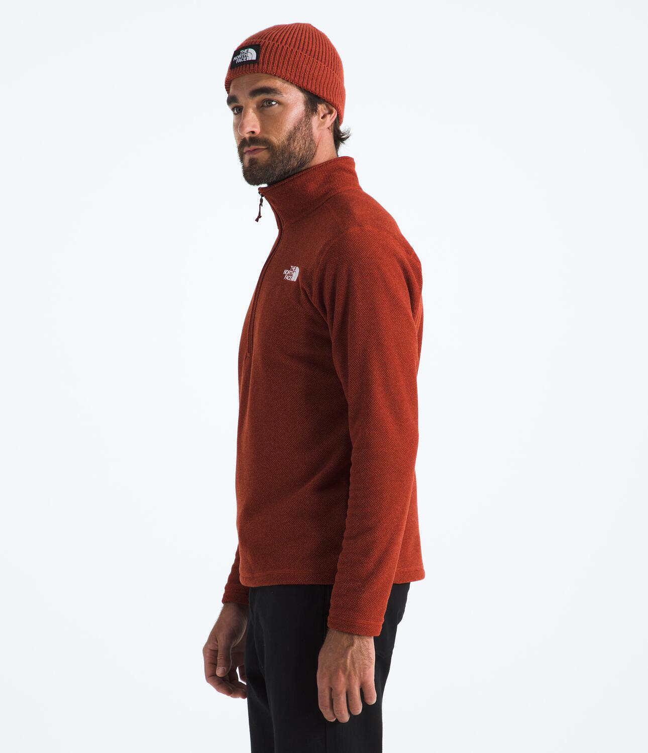 Chompa Polar Textured Cap Rock 1/4 Zip Rojo Hombre The North Face