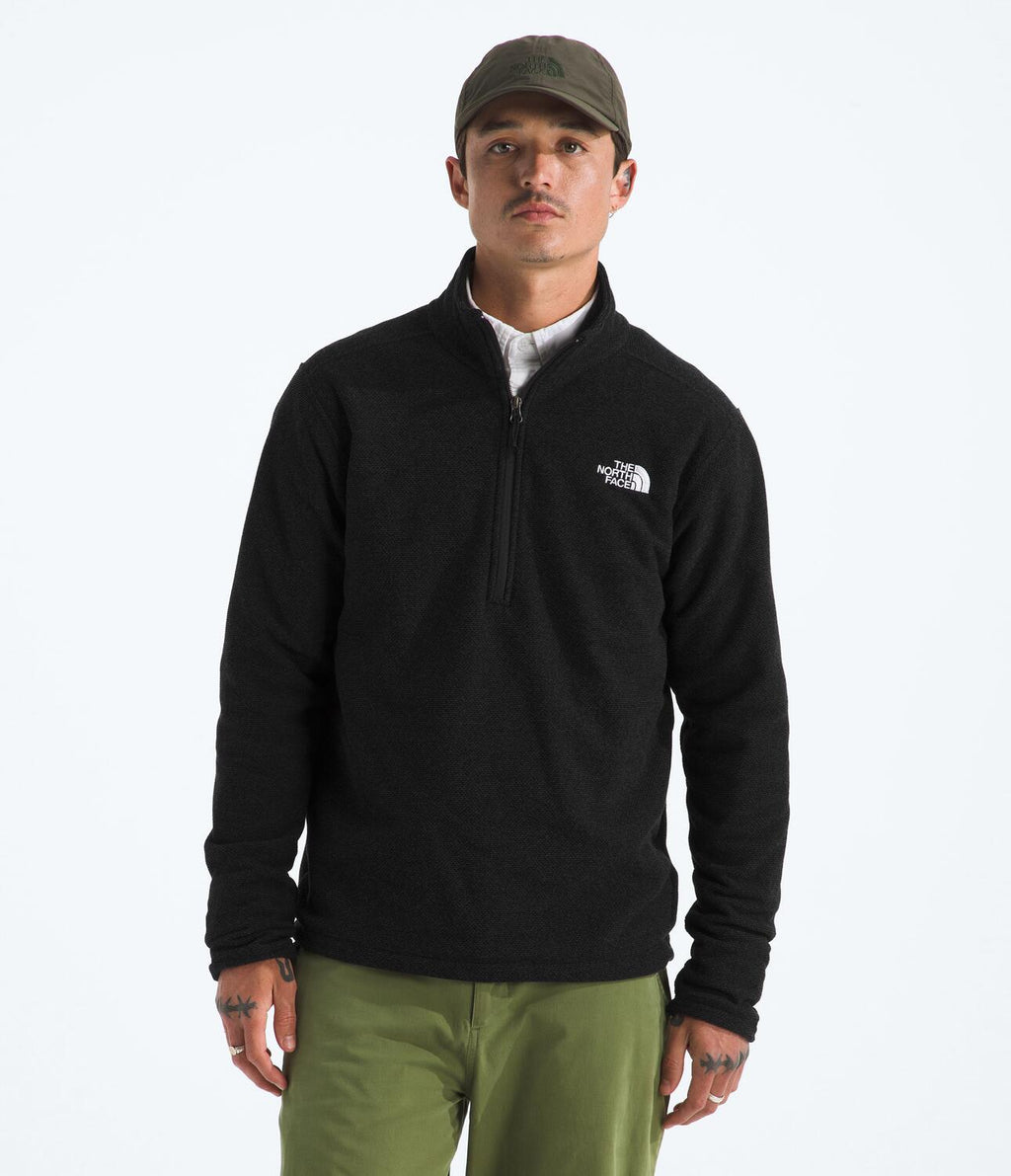 Buzo Textured Cap Rock 1/4 Zip Negra Hombre The North Face - imagen 1