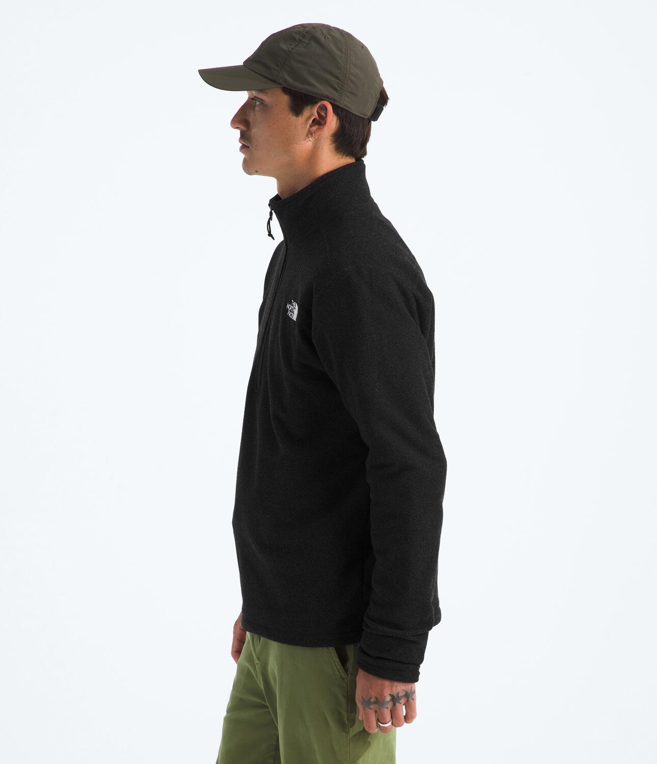 Buzo Textured Cap Rock 1/4 Zip Negra Hombre The North Face - imagen 3