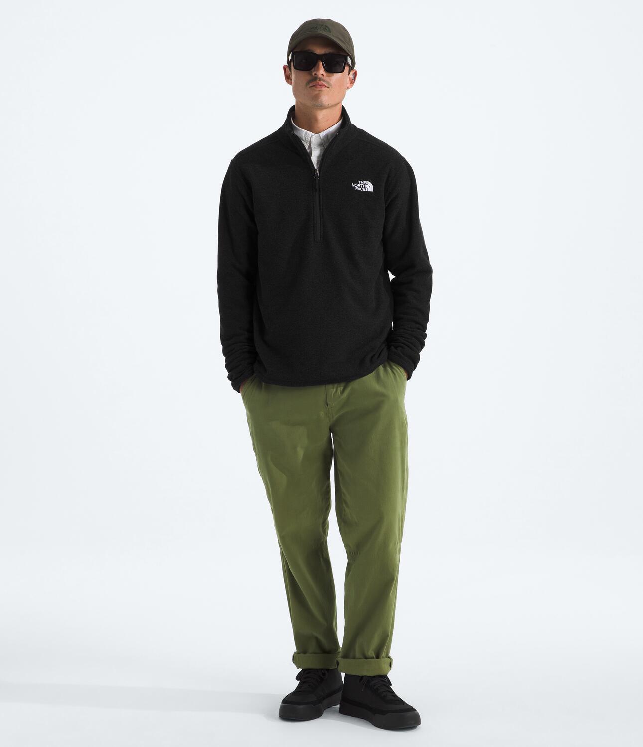 Buzo Textured Cap Rock 1/4 Zip Negra Hombre The North Face - imagen 4