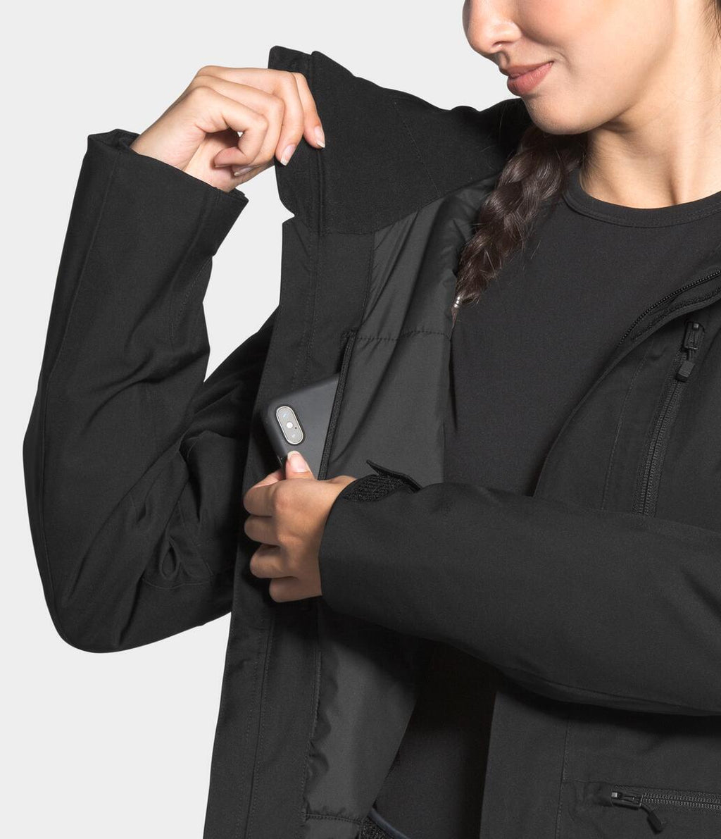 Chompa Gatekeeper Impermeable Negra Mujer The North Face
