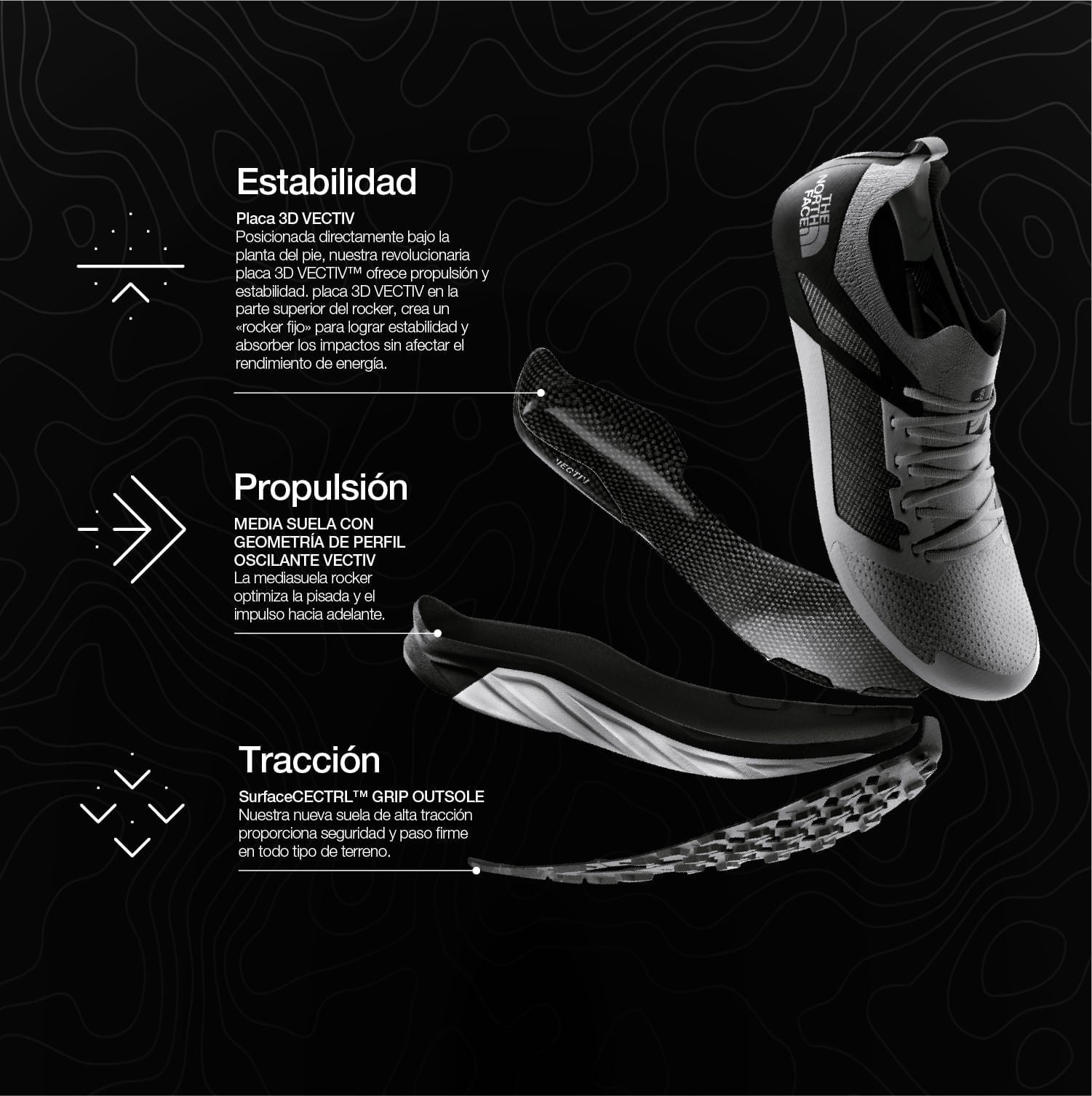 Tenis Vectiv Taraval Senderismo Negros Mujer The North Face