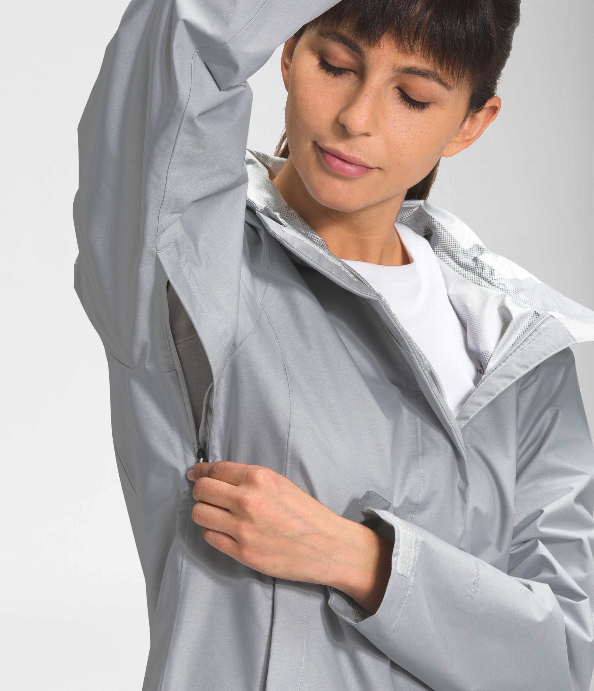 Chompa Impermeable Venture 2 Jacket Gris Mujer The North Face