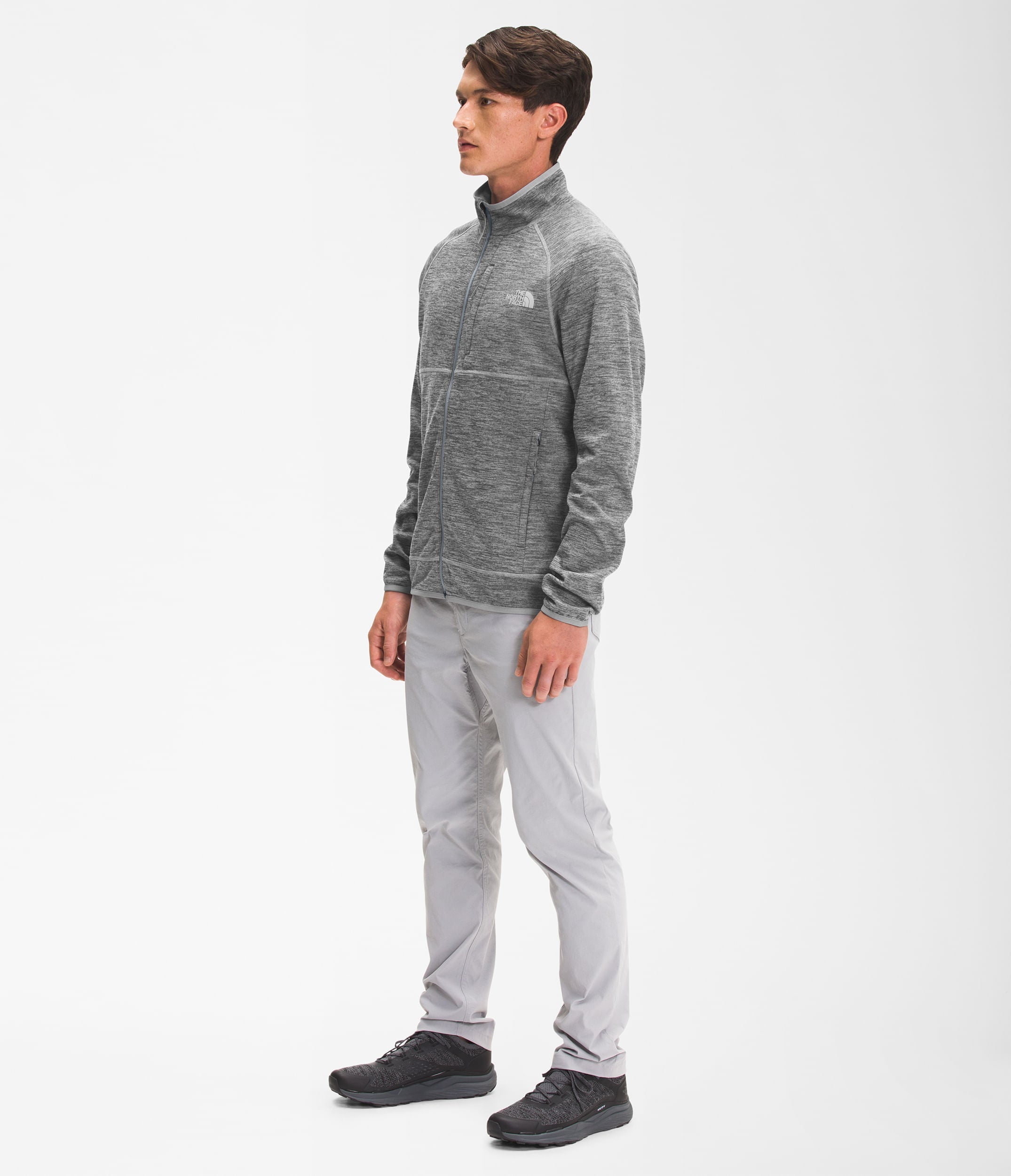 Chompa Canyonlands Full Zip Polar Gris Hombre The North Face - imagen 3