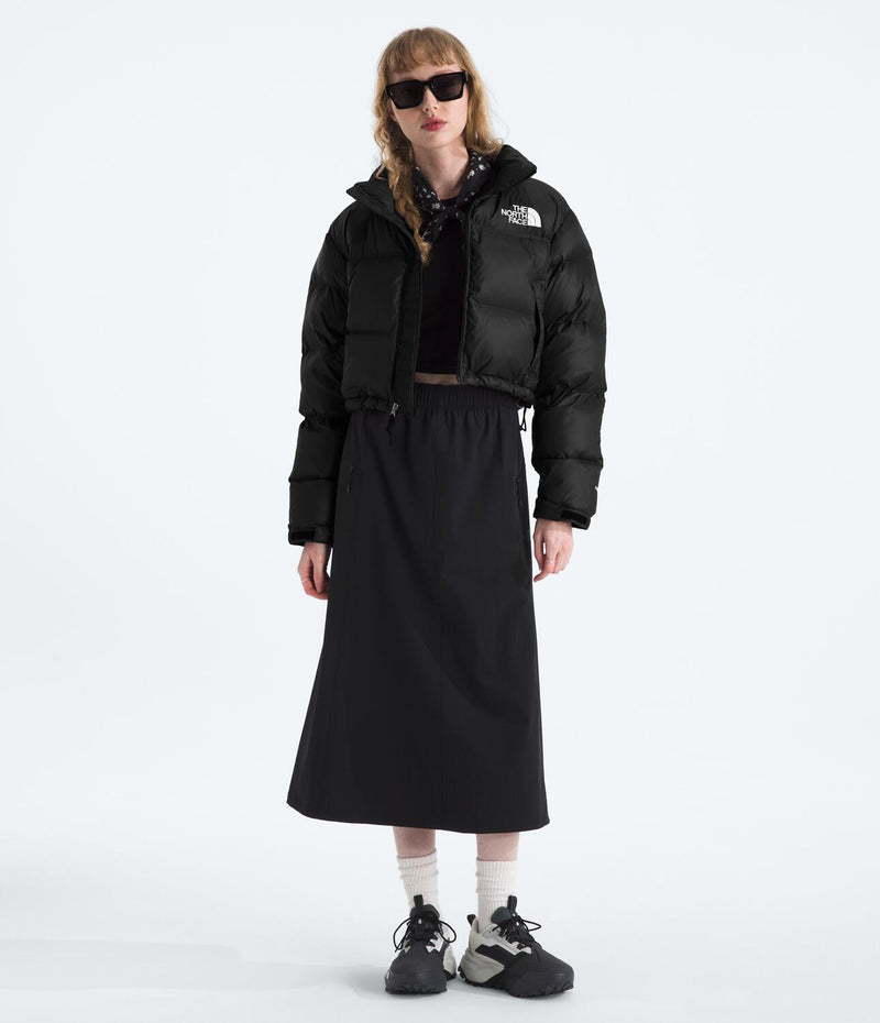 Chompa Nuptse Short Jacket Negro Mujer The North Face