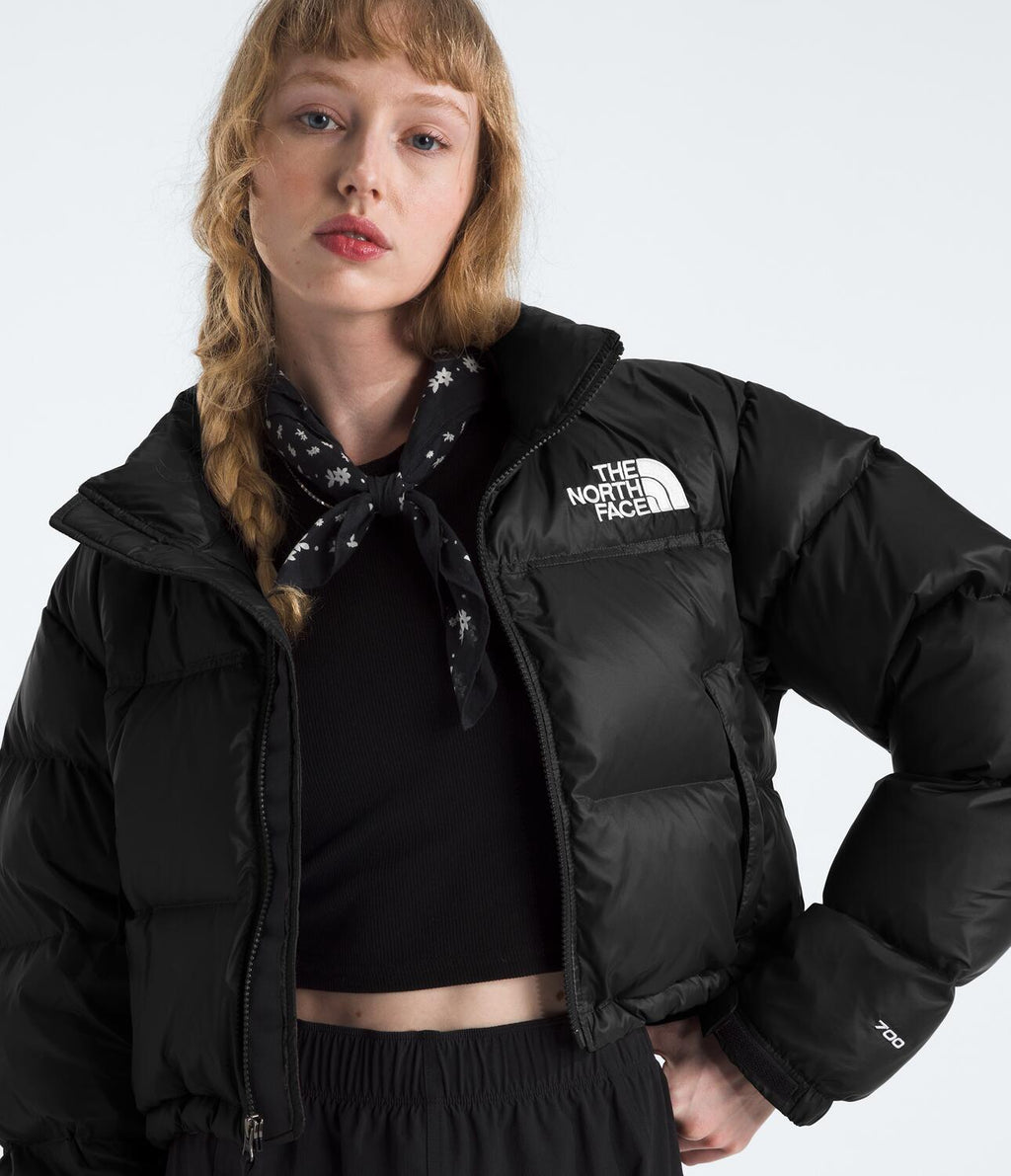 Chompa Nuptse Short Jacket Negro Mujer The North Face