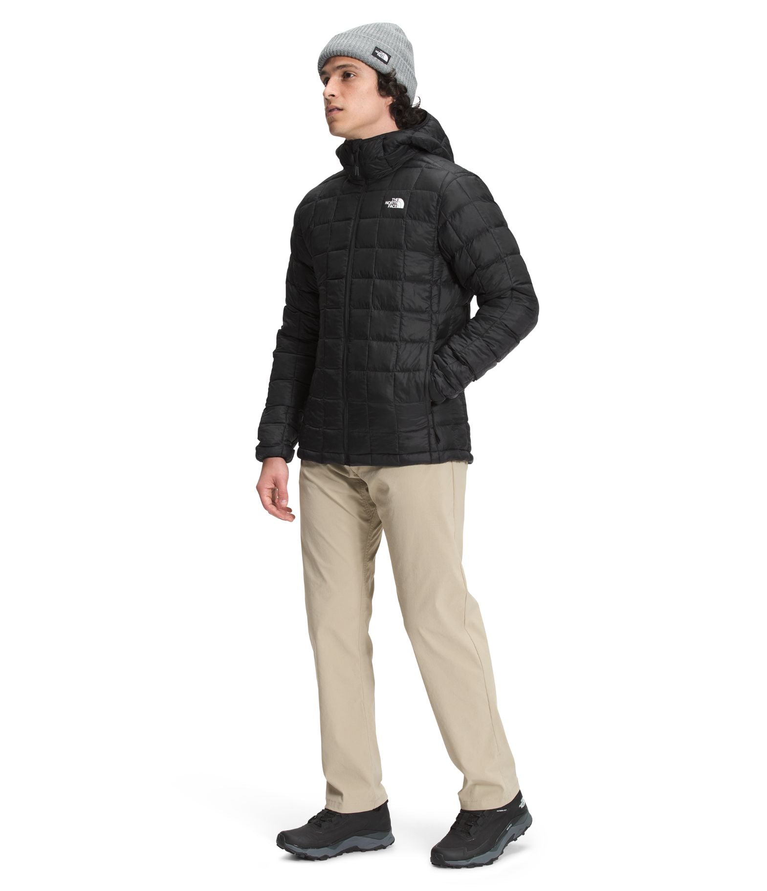 Chompa Thermoball Eco Hoodie Con Capota Térmica Negra Hombre The North Face