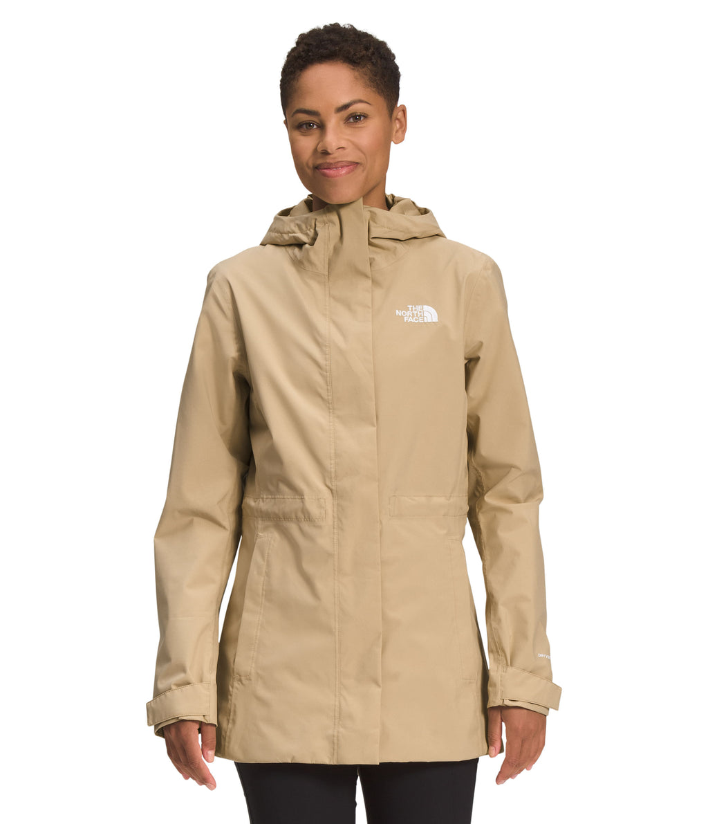Chompa City Breeze Rain Impermeable Beige Mujer The North Face
