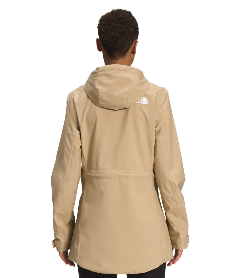 Chompa City Breeze Rain Impermeable Beige Mujer The North Face