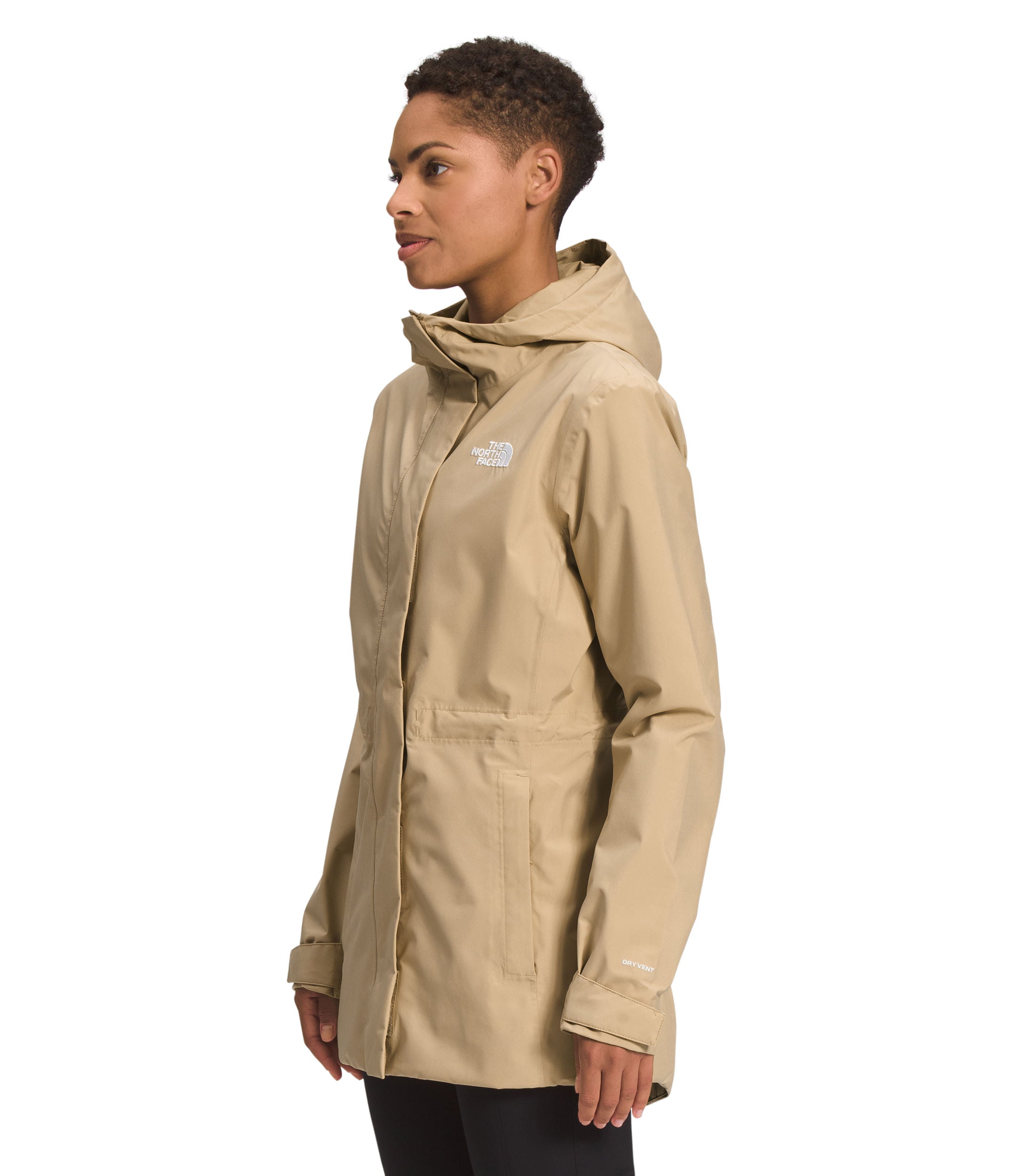 Chompa City Breeze Rain Impermeable Beige Mujer The North Face