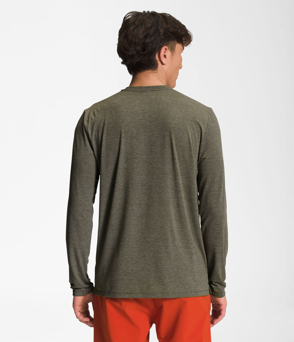 Camiseta Wander L/S Manga Larga Verde Hombre The North Face - imagen 2