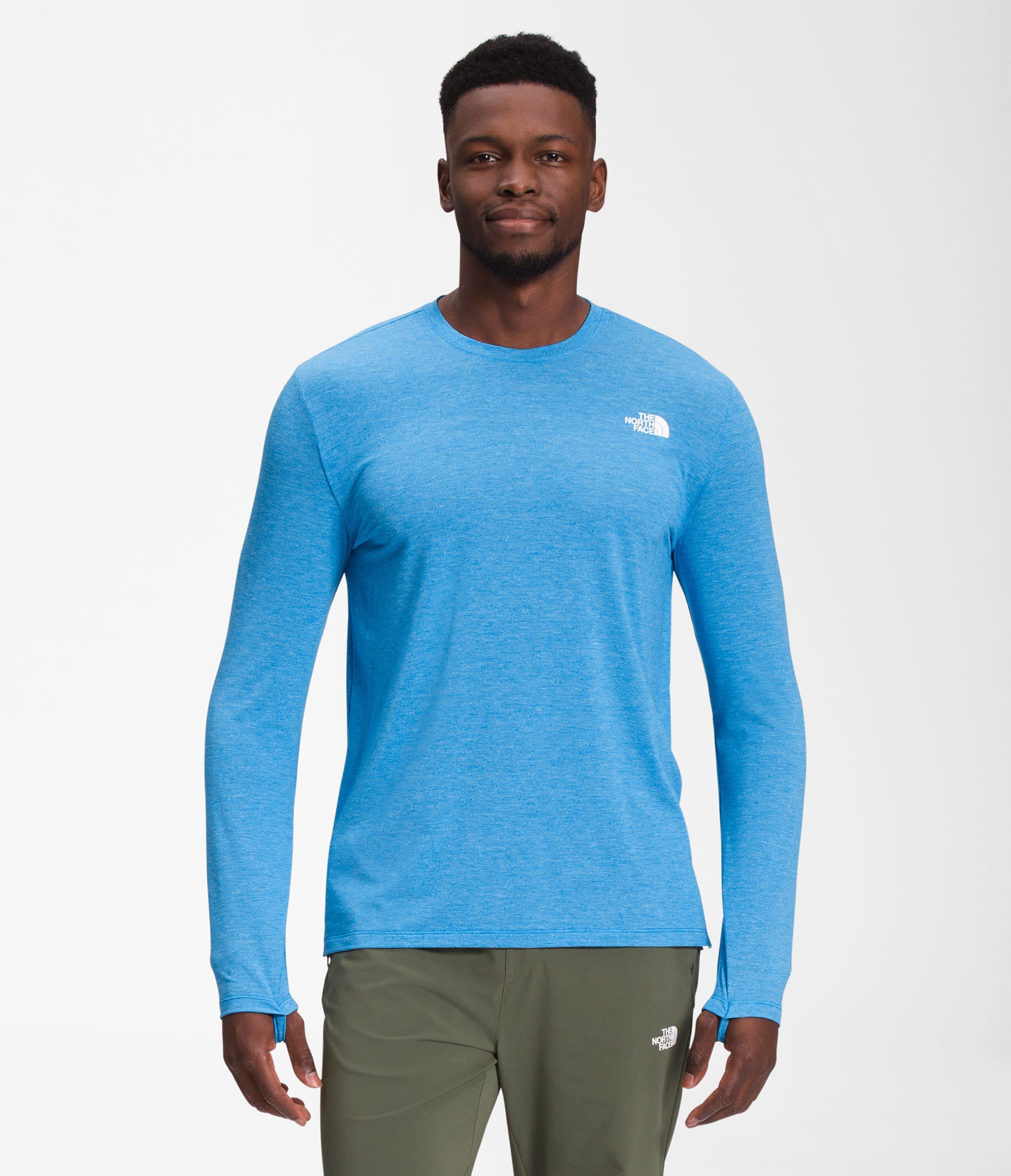 Camiseta Wander L/S Manga Larga Azul Hombre The North Face - imagen 1