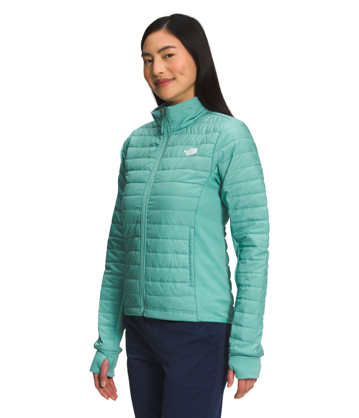 Chompa Canyonlands Hybrid Térmica Verde Mujer The North Face