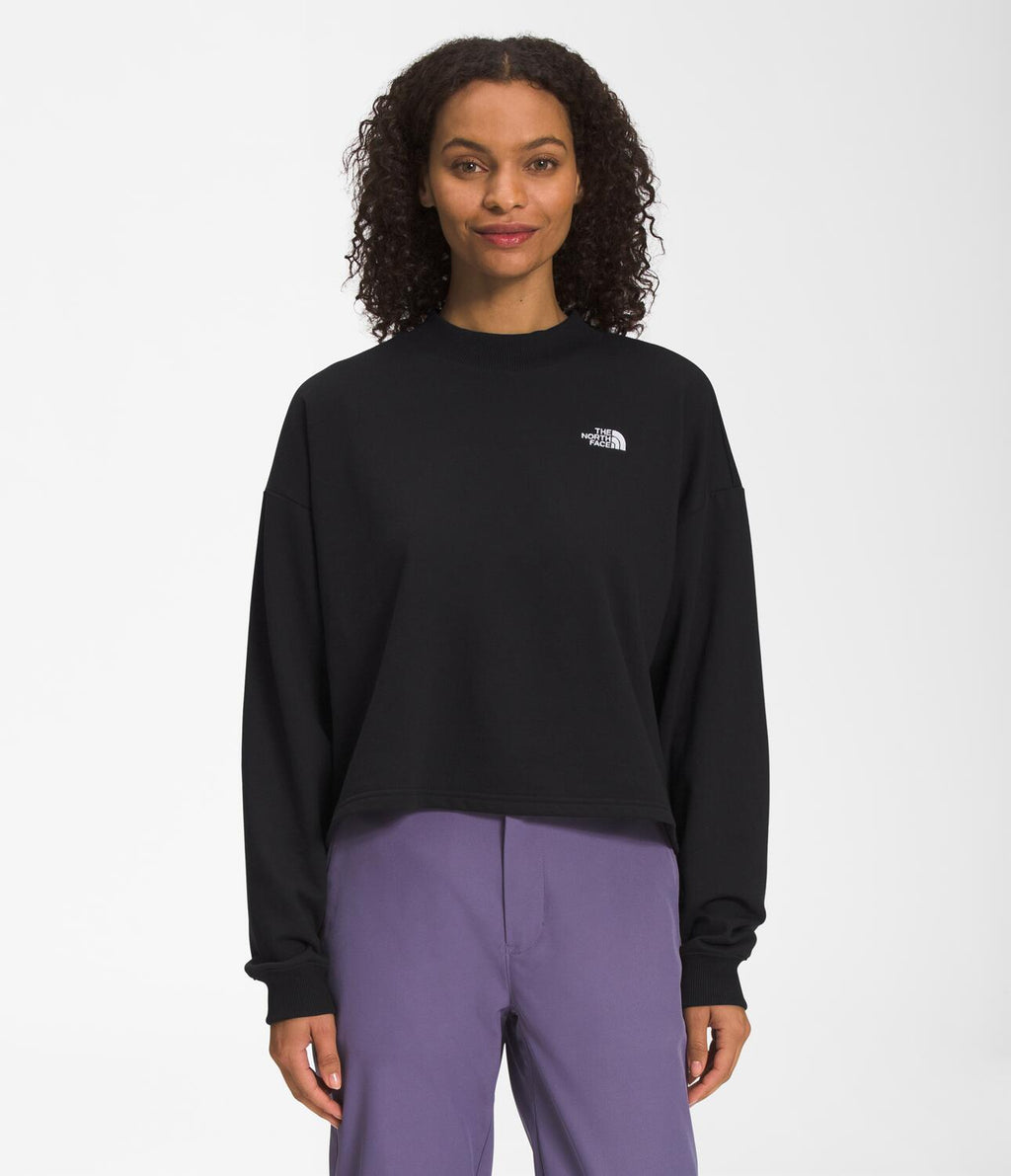 Buzo Simple Logo Crew Negro Mujer The North Face
