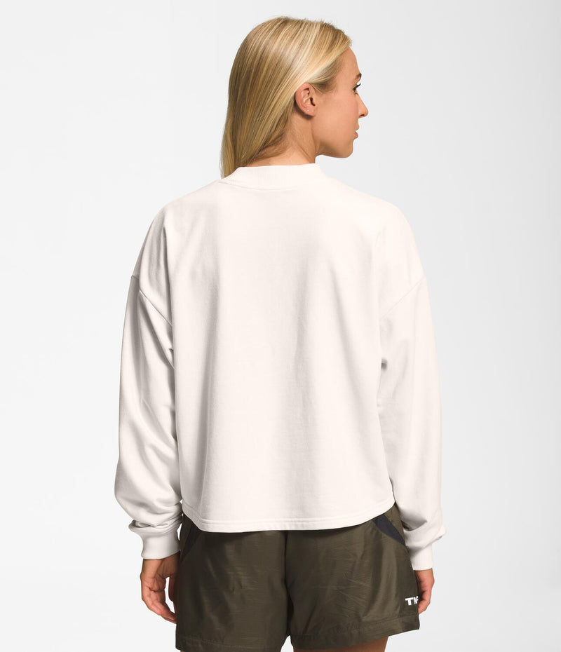 Buzo Simple Logo Crew Blanco Mujer The North Face