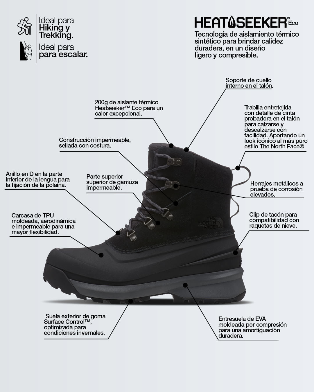 Botas Chilkat V Cognito Wp Verde Hombre The North Face