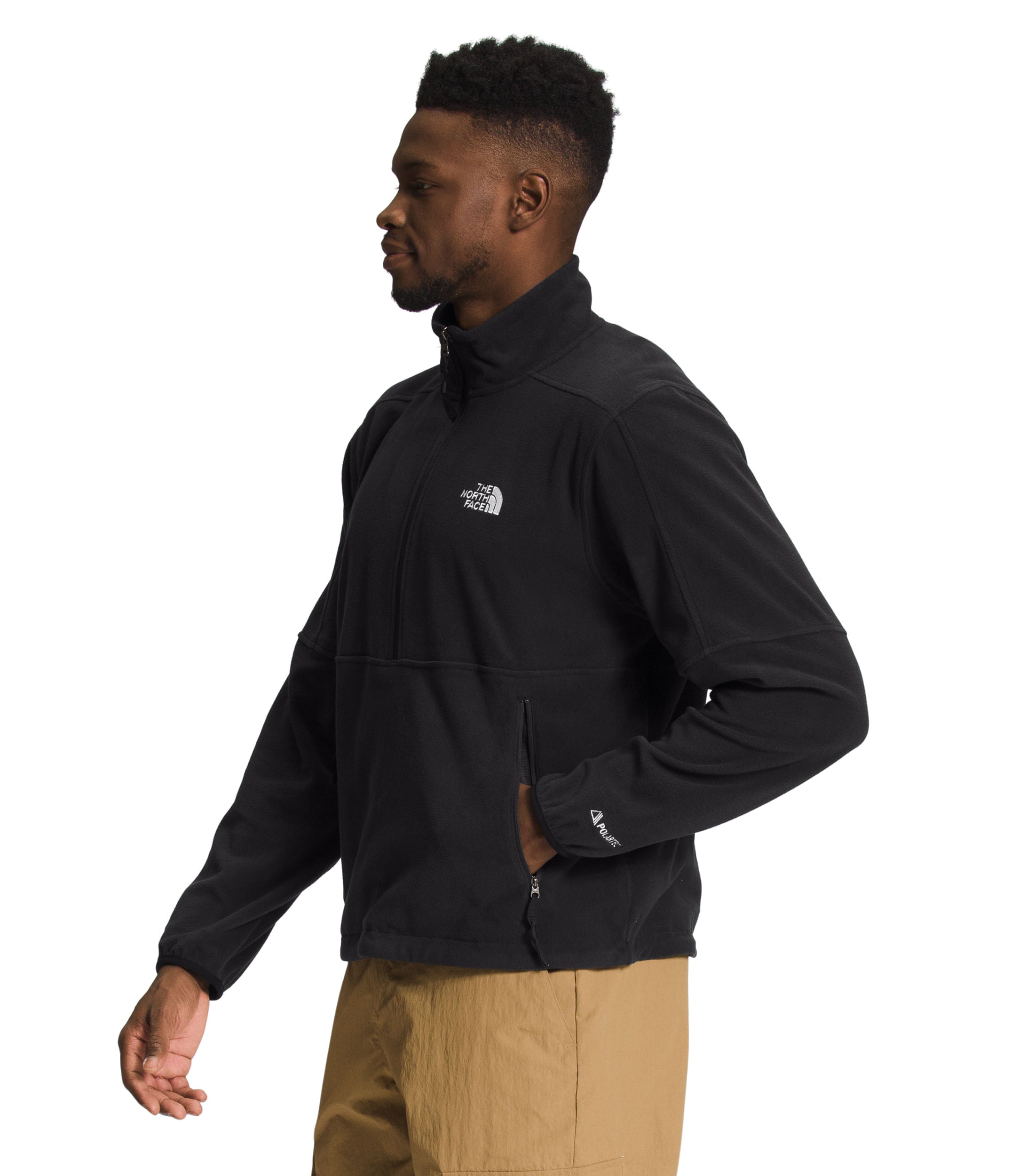 Buzo Tnf Polartec 100 1/4 Zip Negro Hombre The North Face - imagen 3