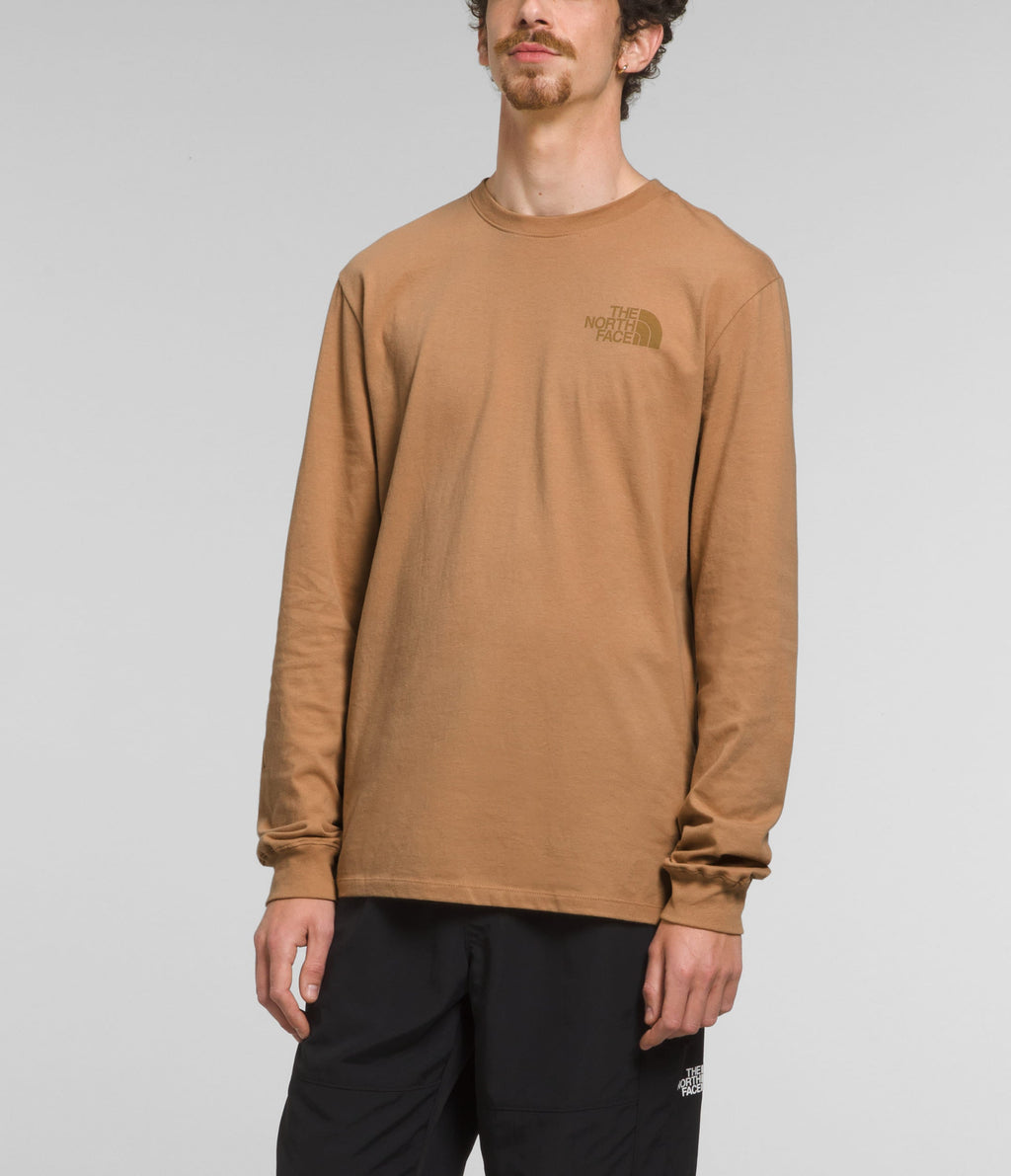Camiseta L/S Sleeve Hit Graphic Tee Café Hombre The North Face - imagen 1