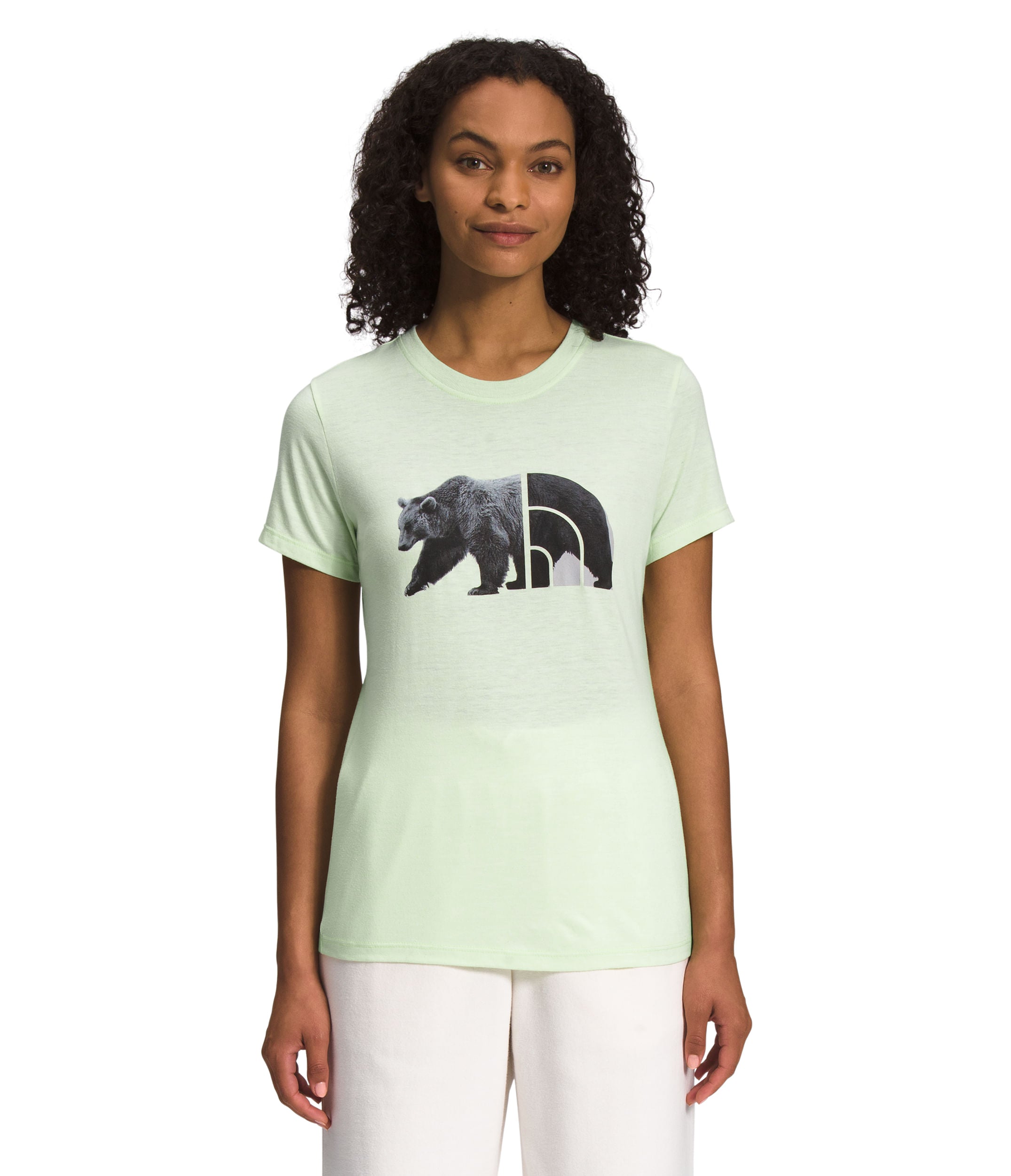 Camiseta S/S Triblend Bear Tee Verde Mujer The North Face - imagen 1