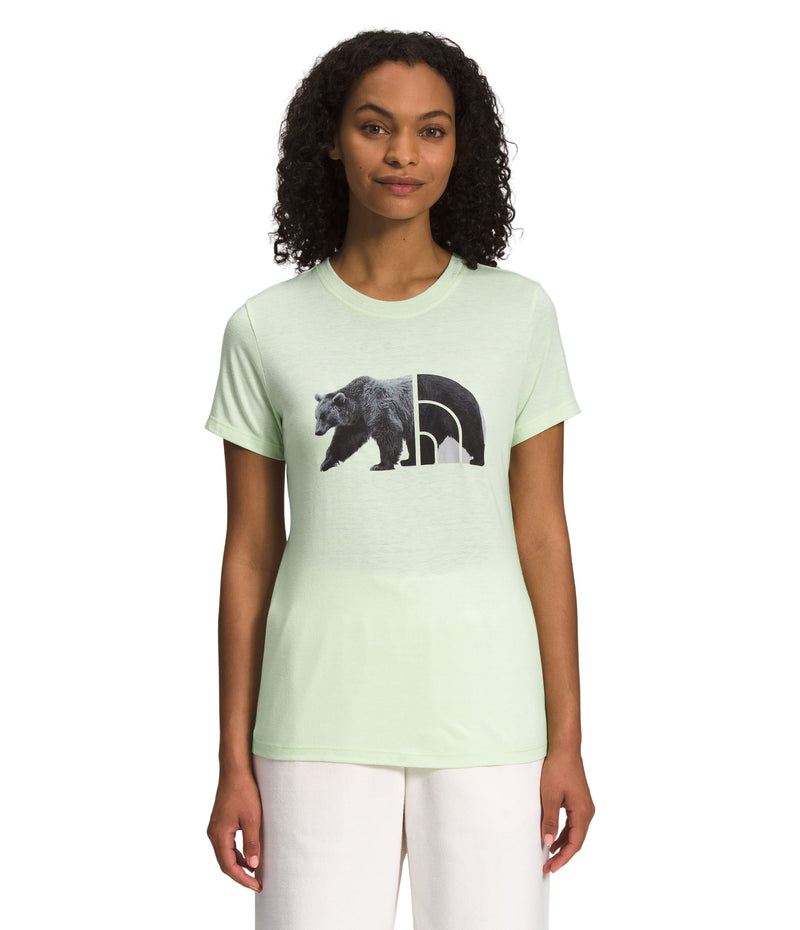 Camiseta S/S Triblend Bear Tee Verde Mujer The North Face - imagen 1