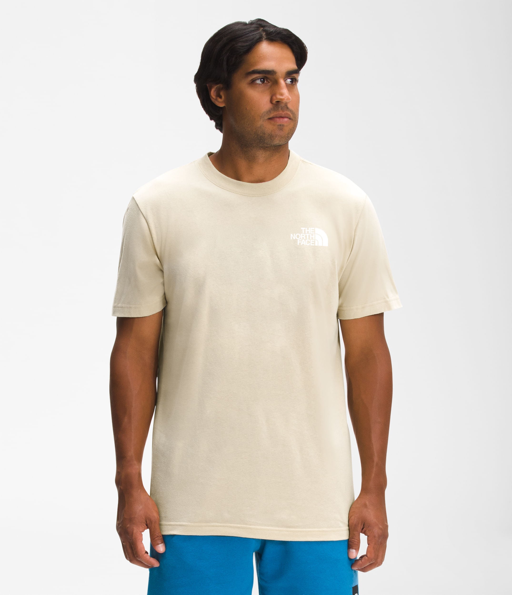 Camiseta S/S Throwback Tee Beige Hombre The North Face - imagen 1