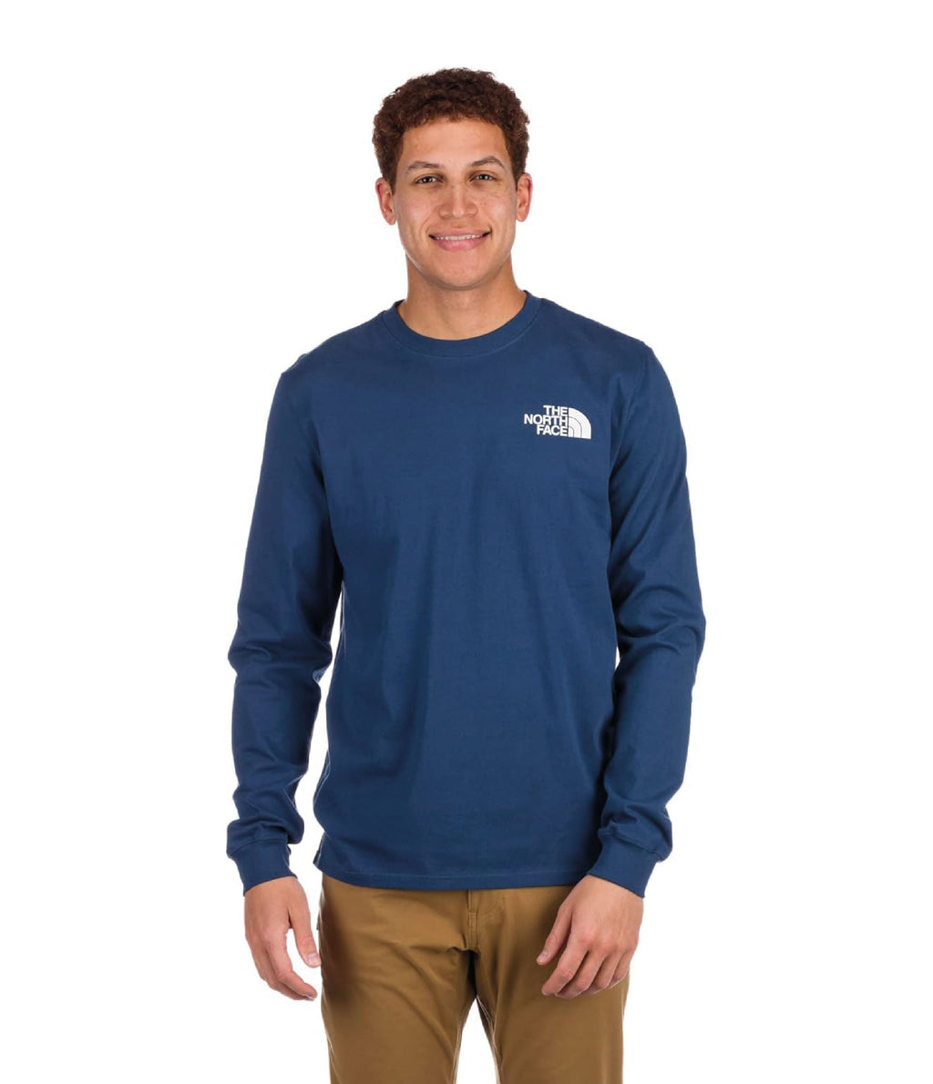 Camiseta L/S Throwback Tee Azul Hombre The North Face - imagen 1