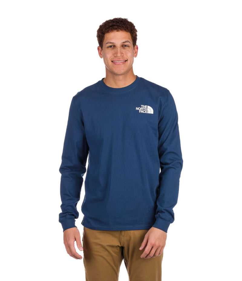 Camiseta L/S Throwback Tee Azul Hombre The North Face - imagen 1