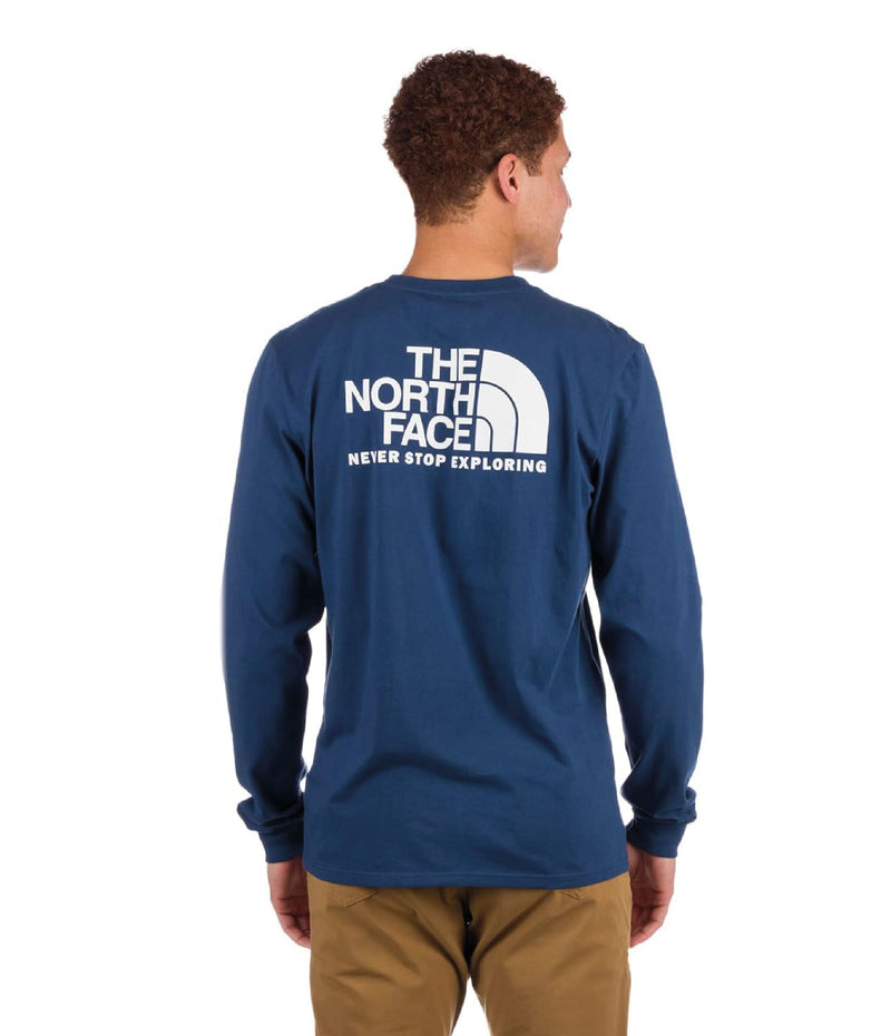 Camiseta L/S Throwback Tee Azul Hombre The North Face - imagen 2
