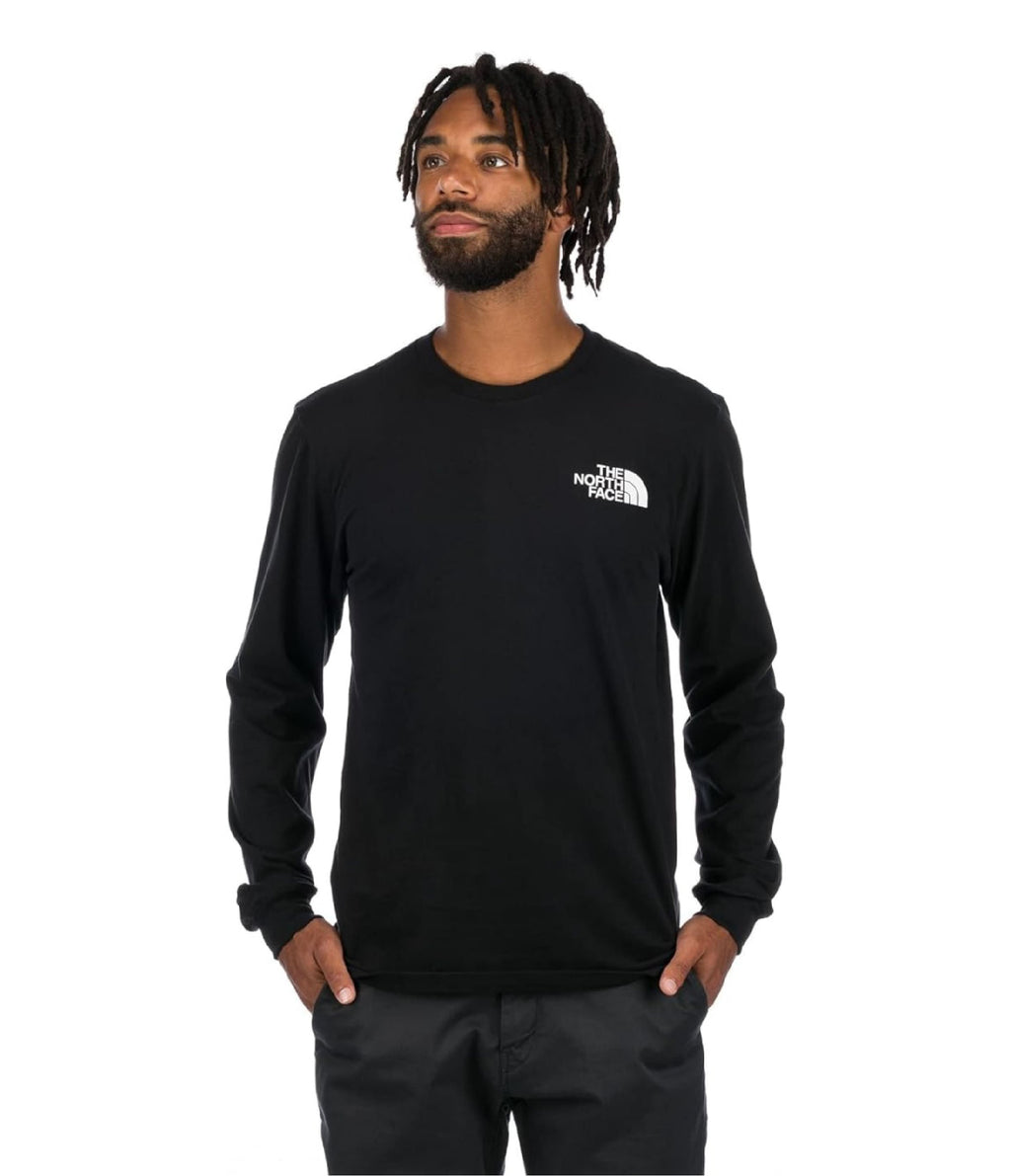 Camiseta L/S Throwback Tee Negra Hombre The North Face - imagen 1