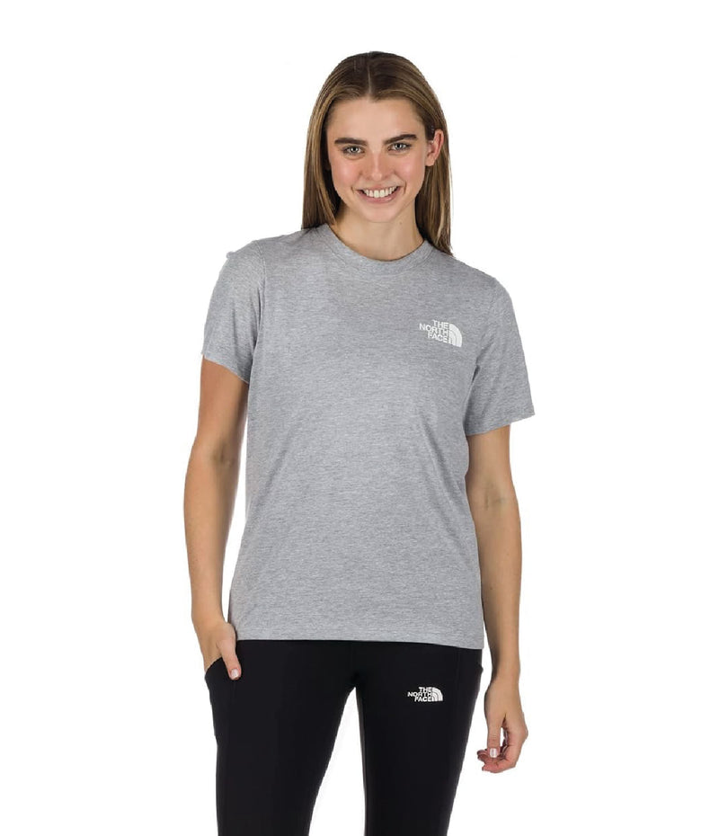 Camiseta S S Throwback Tee Gris Mujer The North Face - imagen 1
