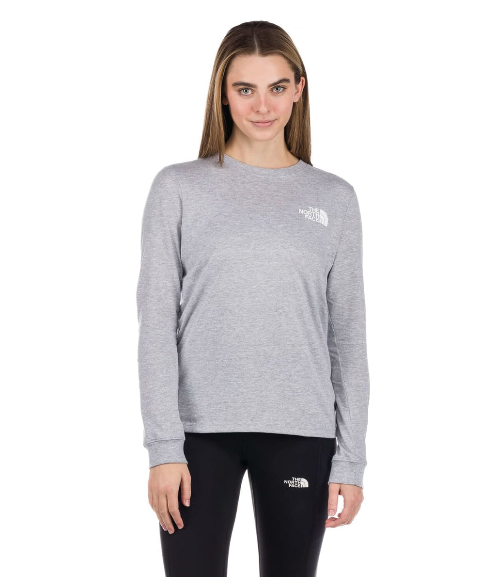 Camiseta L/S Throwback Tee Gris Mujer The North Face - imagen 1