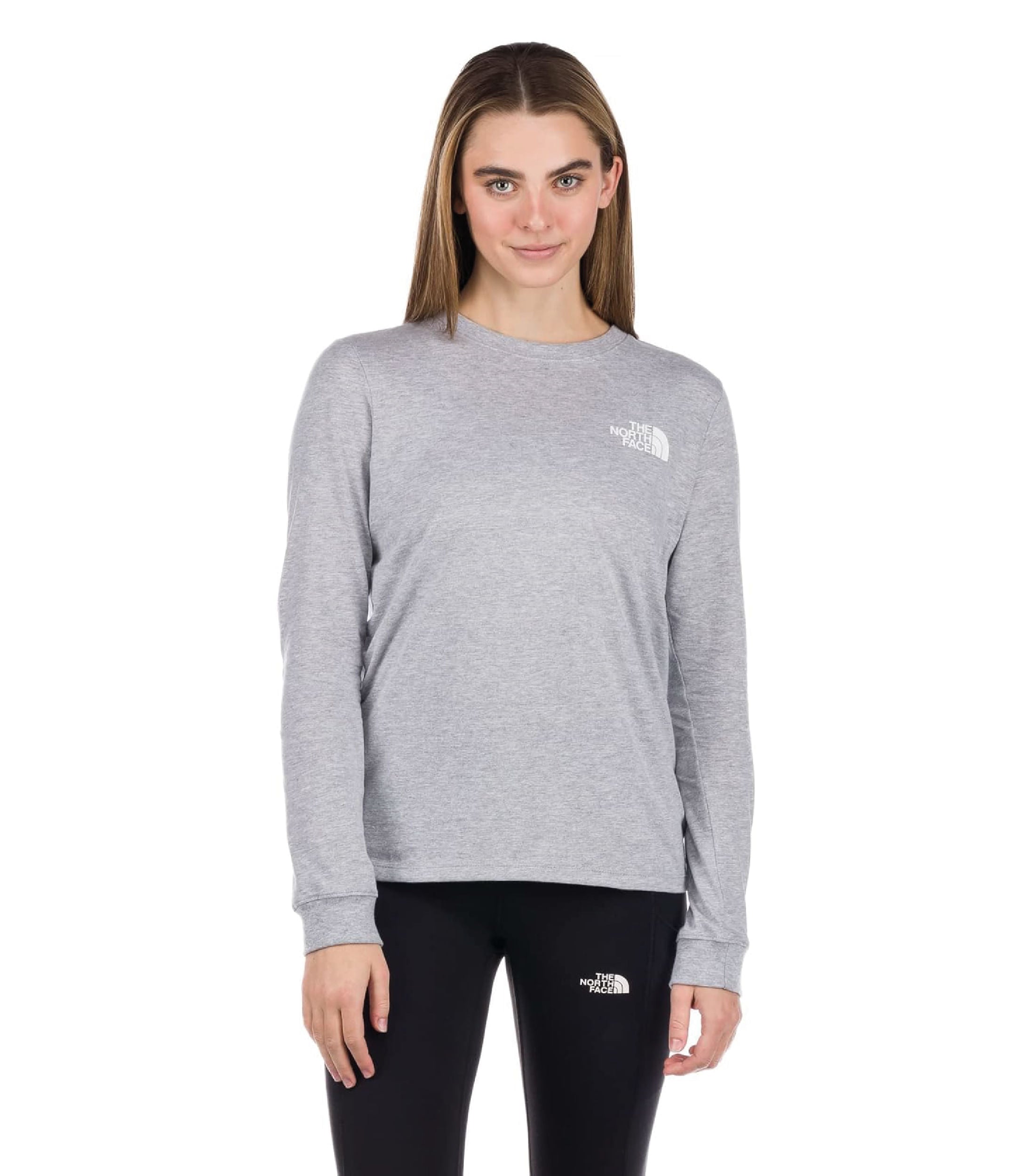 Camiseta L/S Throwback Tee Gris Mujer The North Face - imagen 1