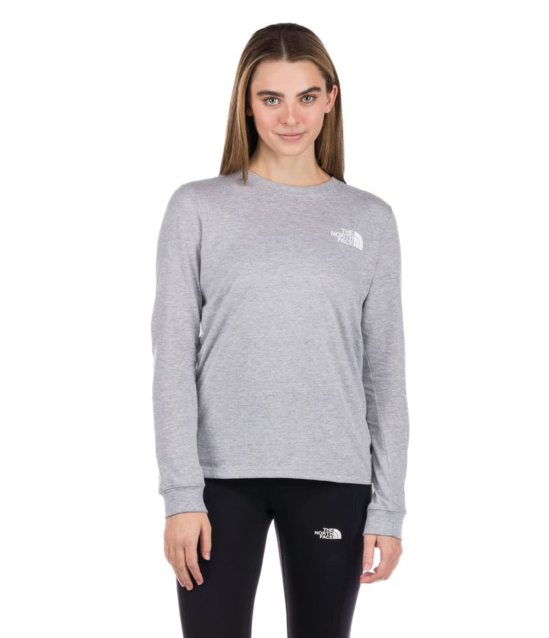 Camiseta L/S Throwback Tee Gris Mujer The North Face - imagen 1