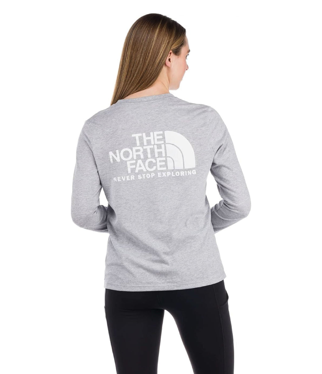 Camiseta L/S Throwback Tee Gris Mujer The North Face - imagen 2