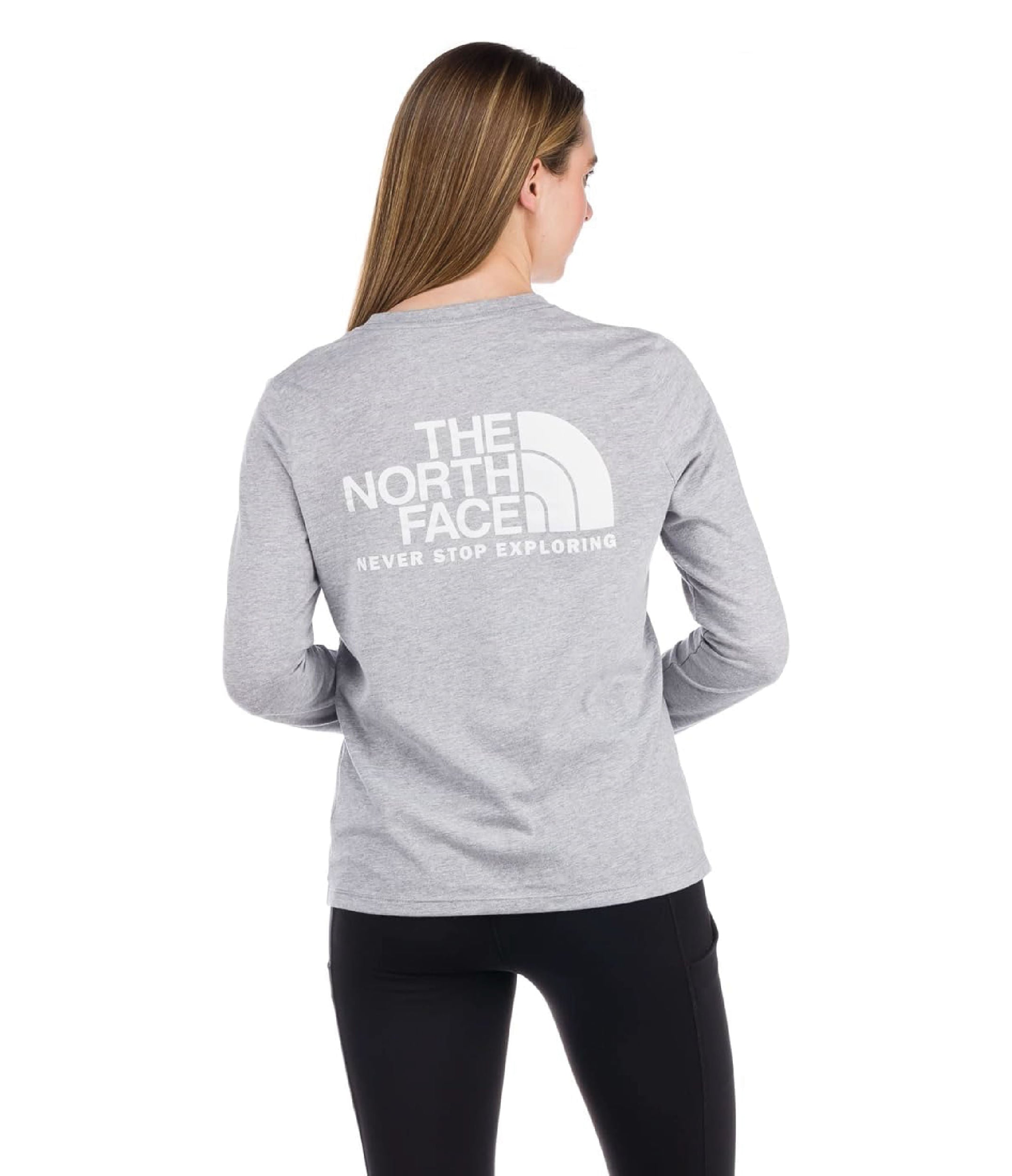Camiseta L/S Throwback Tee Gris Mujer The North Face - imagen 2