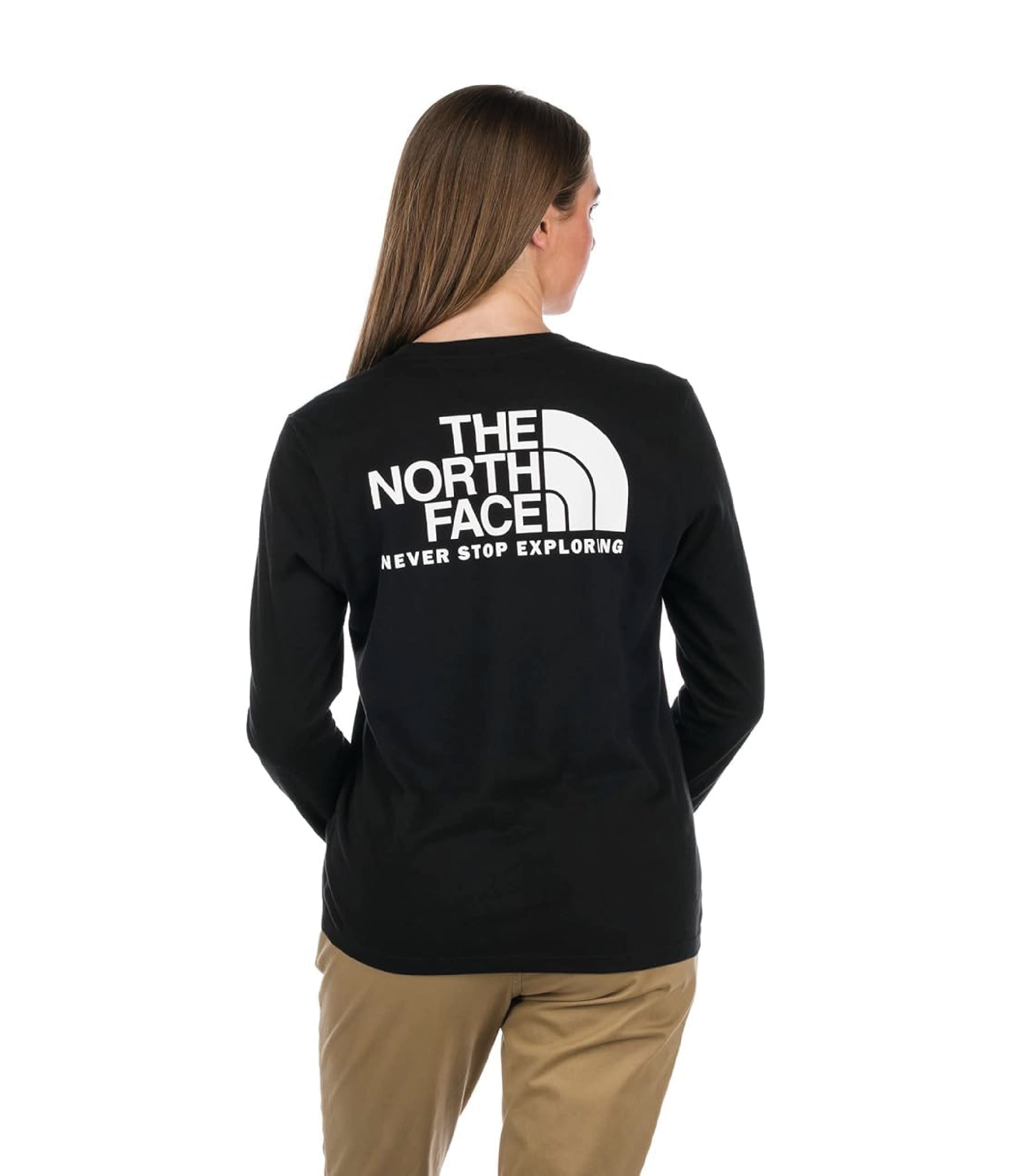 Camiseta L/S Throwback Tee Negra Mujer The North Face - imagen 4