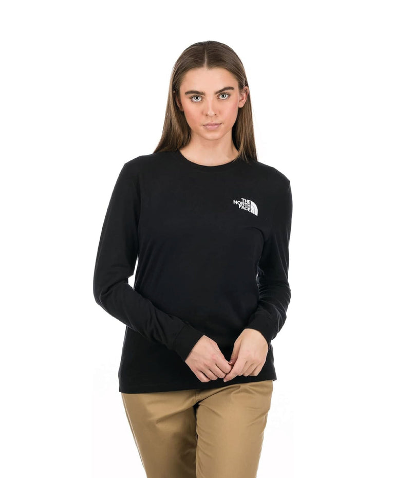 Camiseta L/S Throwback Tee Negra Mujer The North Face - imagen 1