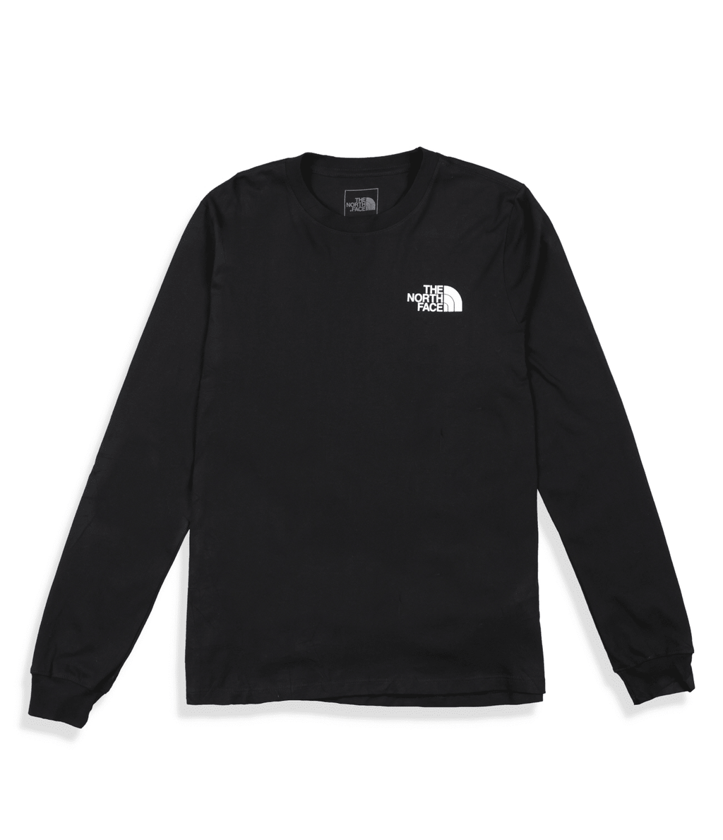 Camiseta L/S Throwback Tee Negra Mujer The North Face - imagen 2