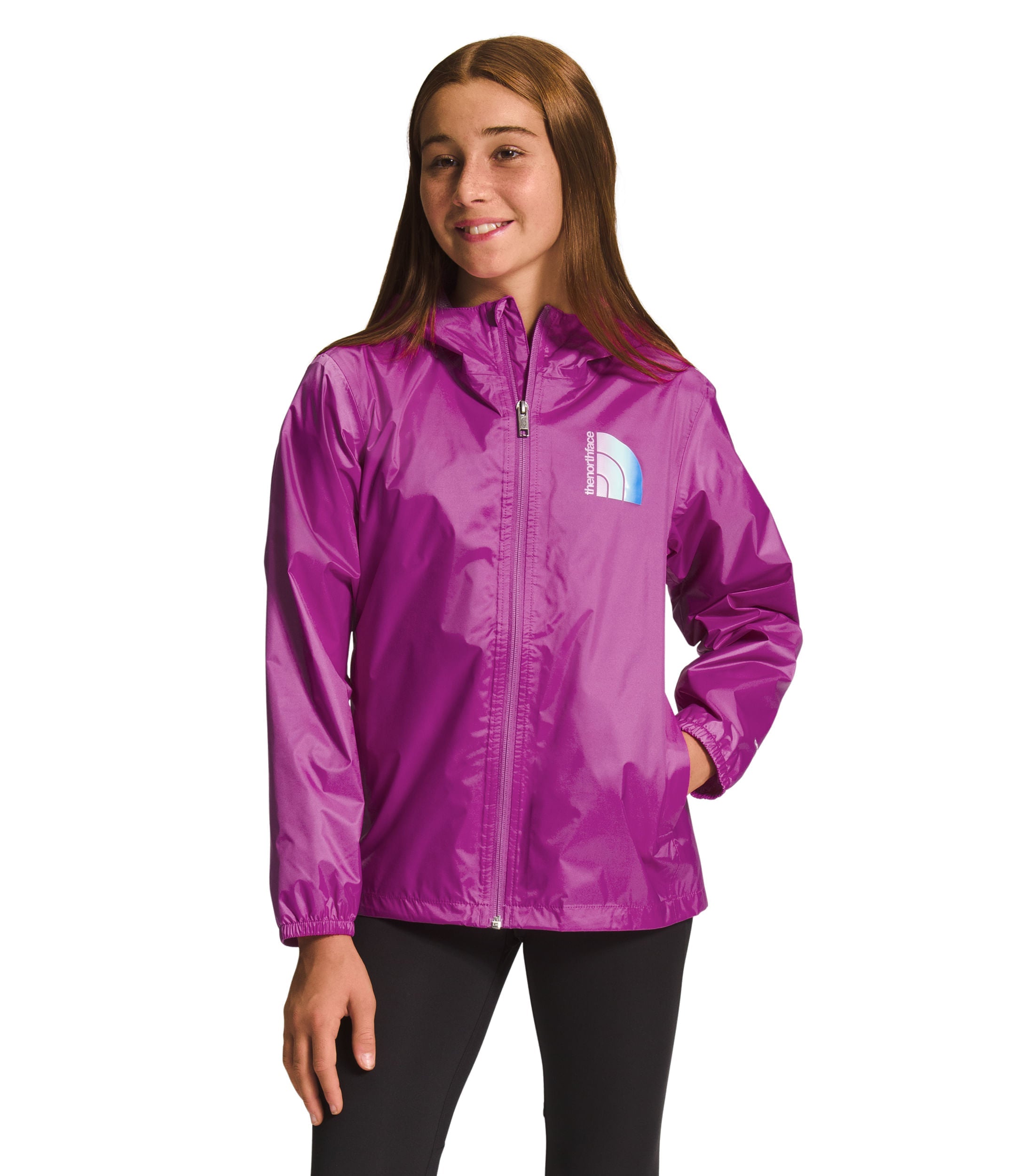 Chompa Zipline Impermeable Purpura Niña The North Face - imagen 1