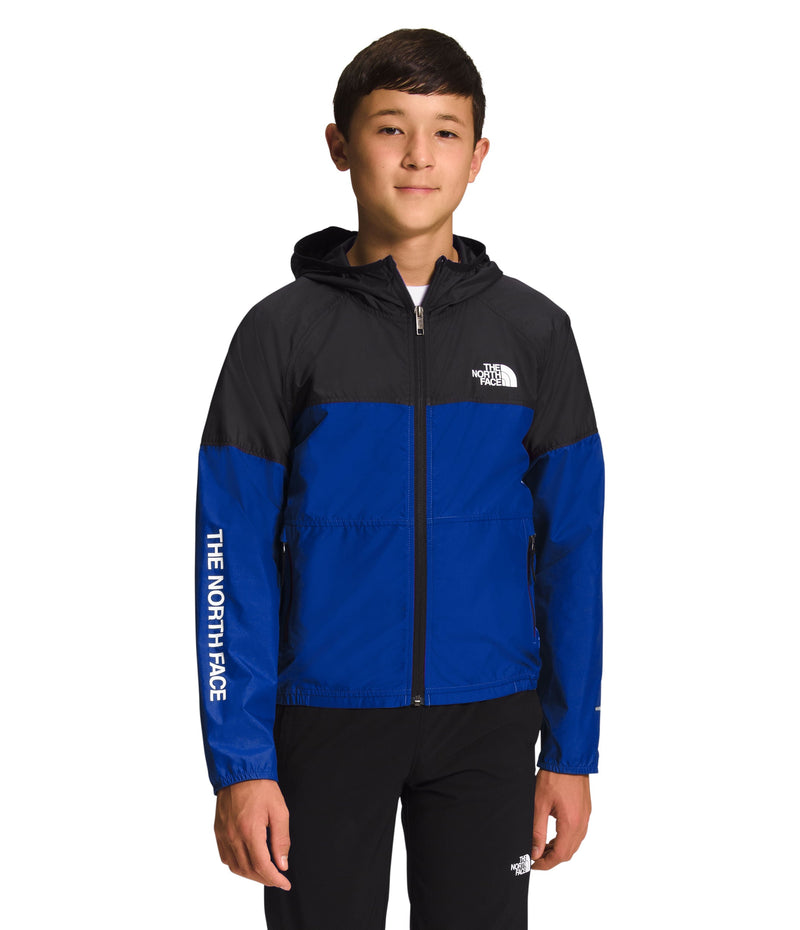 Chompa Never Stop Hooded Wind Rompevientos Azul Niño The North Face - imagen 1