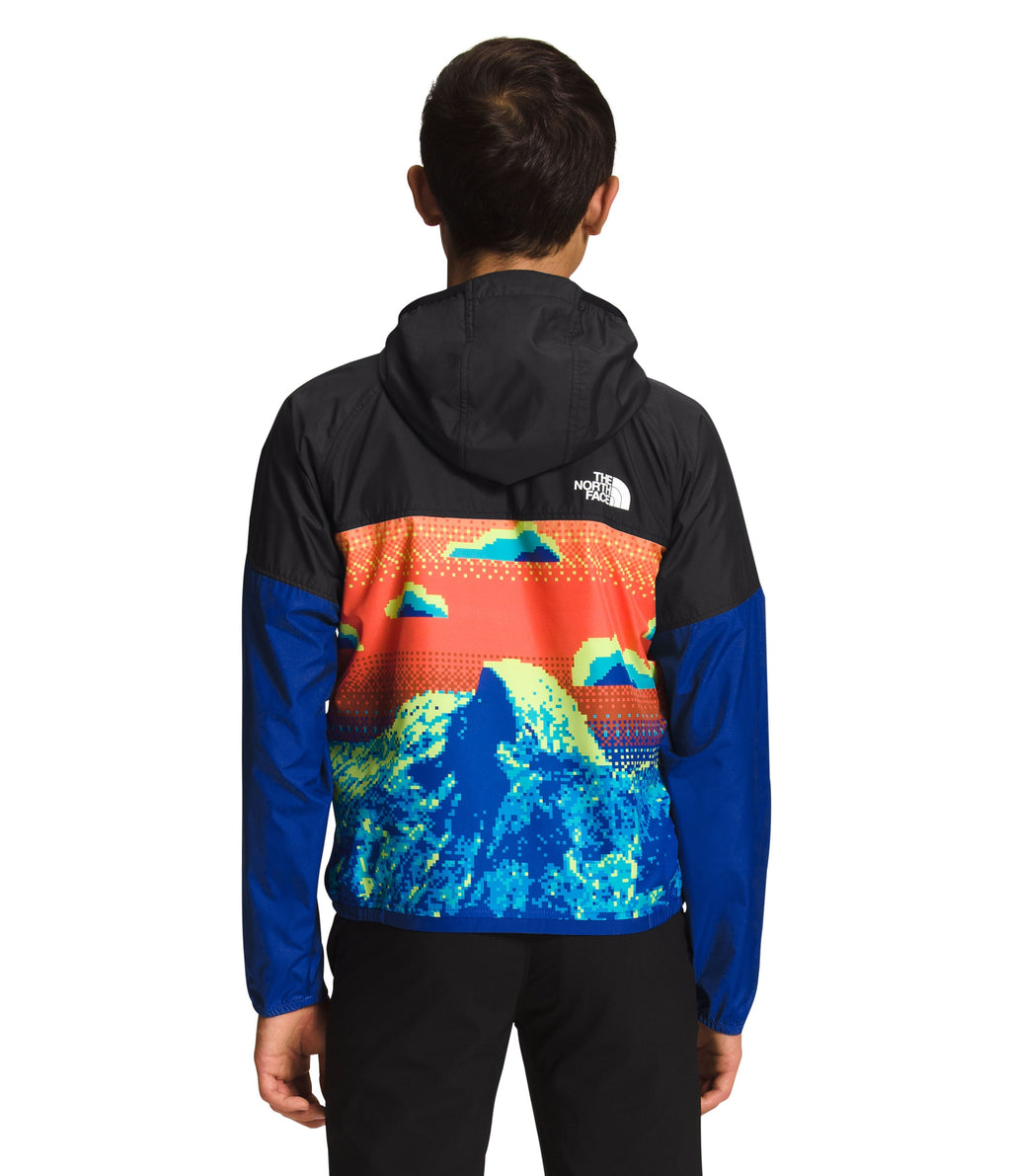 Chompa Never Stop Hooded Wind Rompevientos Azul Niño The North Face - imagen 2