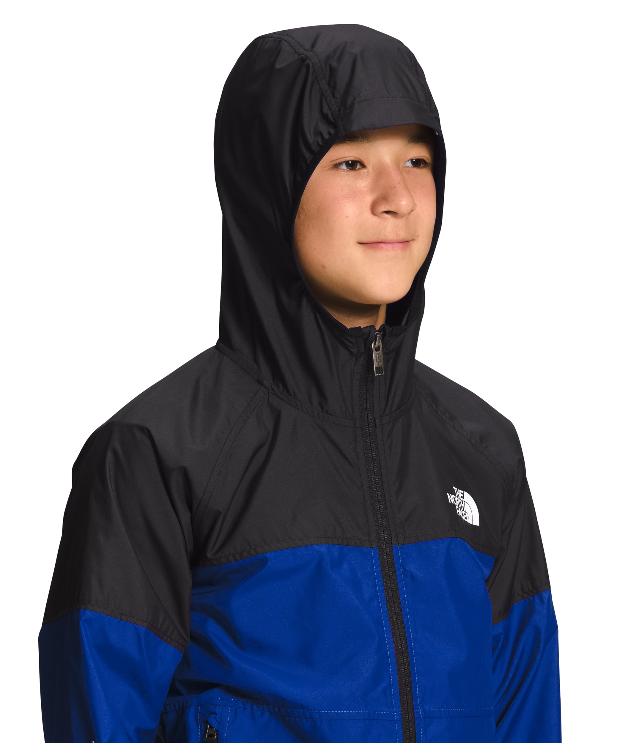 Chompa Never Stop Hooded Wind Rompevientos Azul Niño The North Face - imagen 4