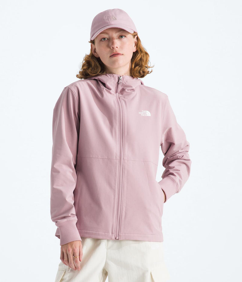 Chompa Rompevientos Shelbe Raschel Hoodie Rosado Mujer The North Face